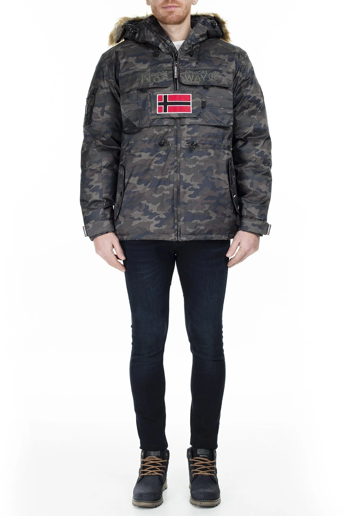 Norway Geographical Outdoor Erkek Parka BENCH HAKİ - 8