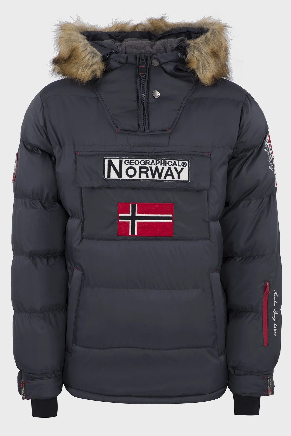 Norway Geographical Outdoor Erkek Parka BILBOQUET KOYU GRİ - 1