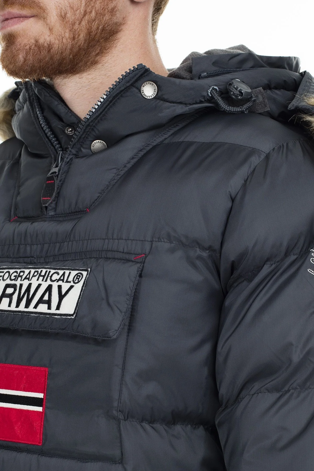 Norway Geographical Outdoor Erkek Parka BILBOQUET KOYU GRİ - 7