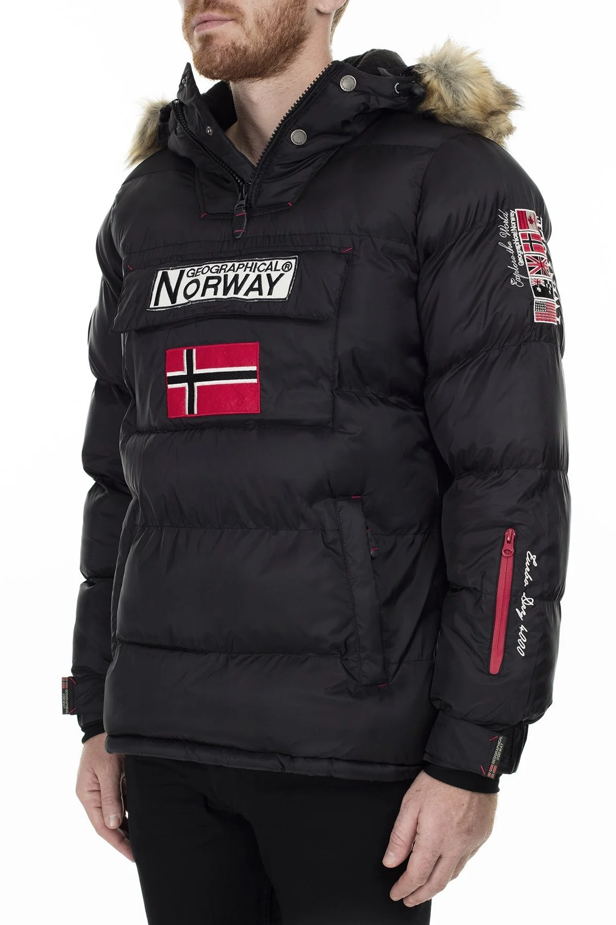 Norway Geographical Outdoor Erkek Parka BILBOQUET SİYAH - 4