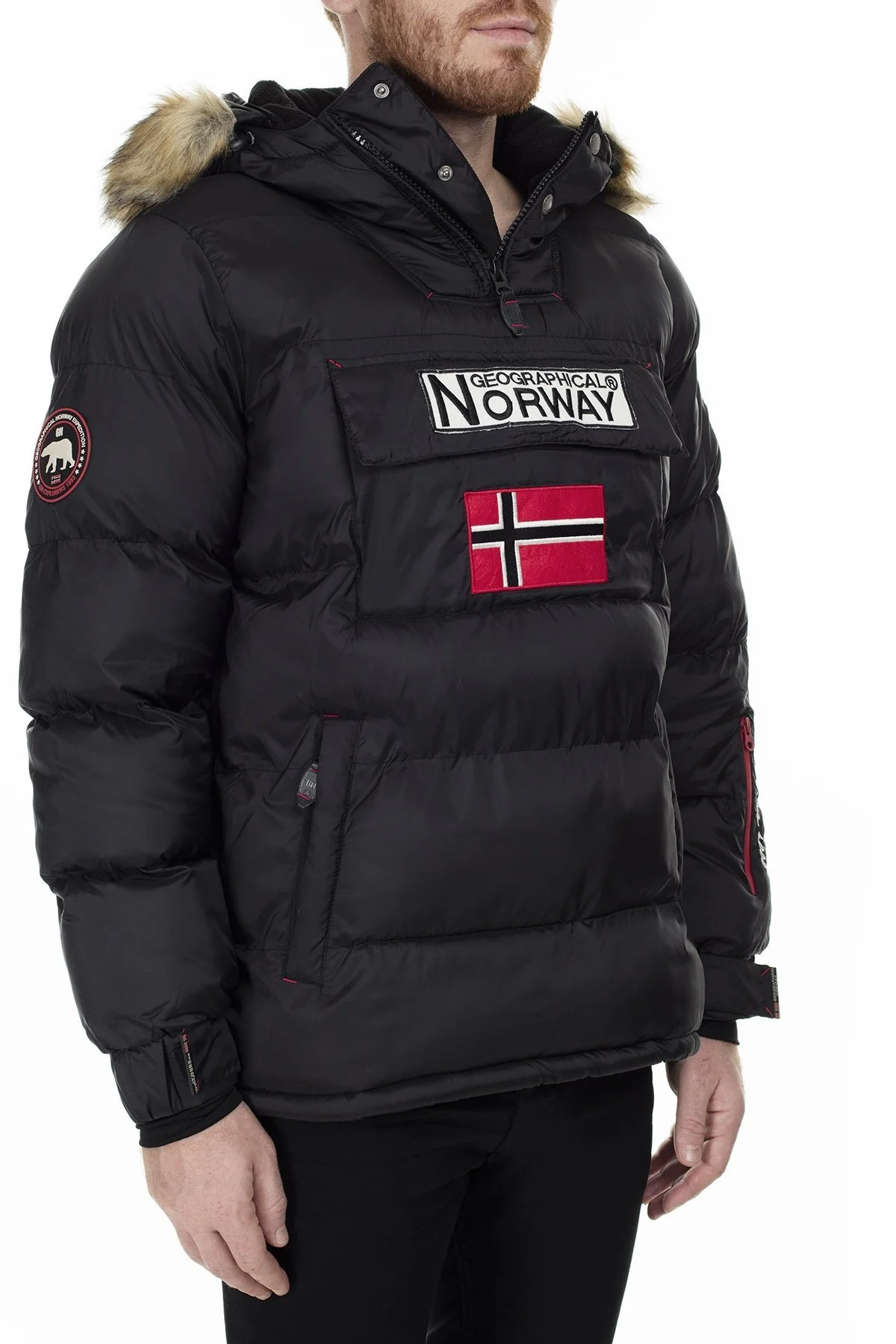 Norway Geographical Outdoor Erkek Parka BILBOQUET SİYAH - 5