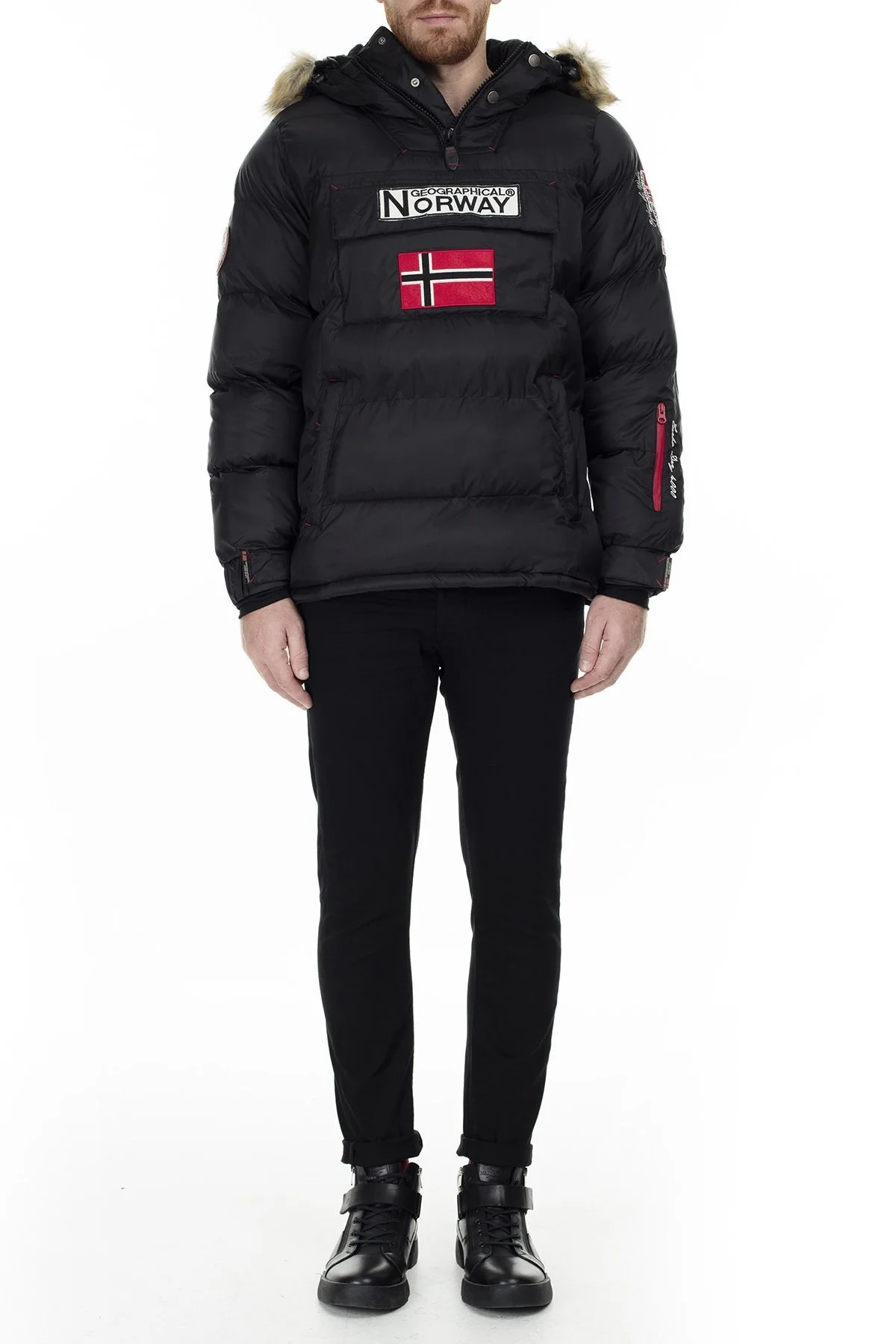 Norway Geographical Outdoor Erkek Parka BILBOQUET SİYAH - 6