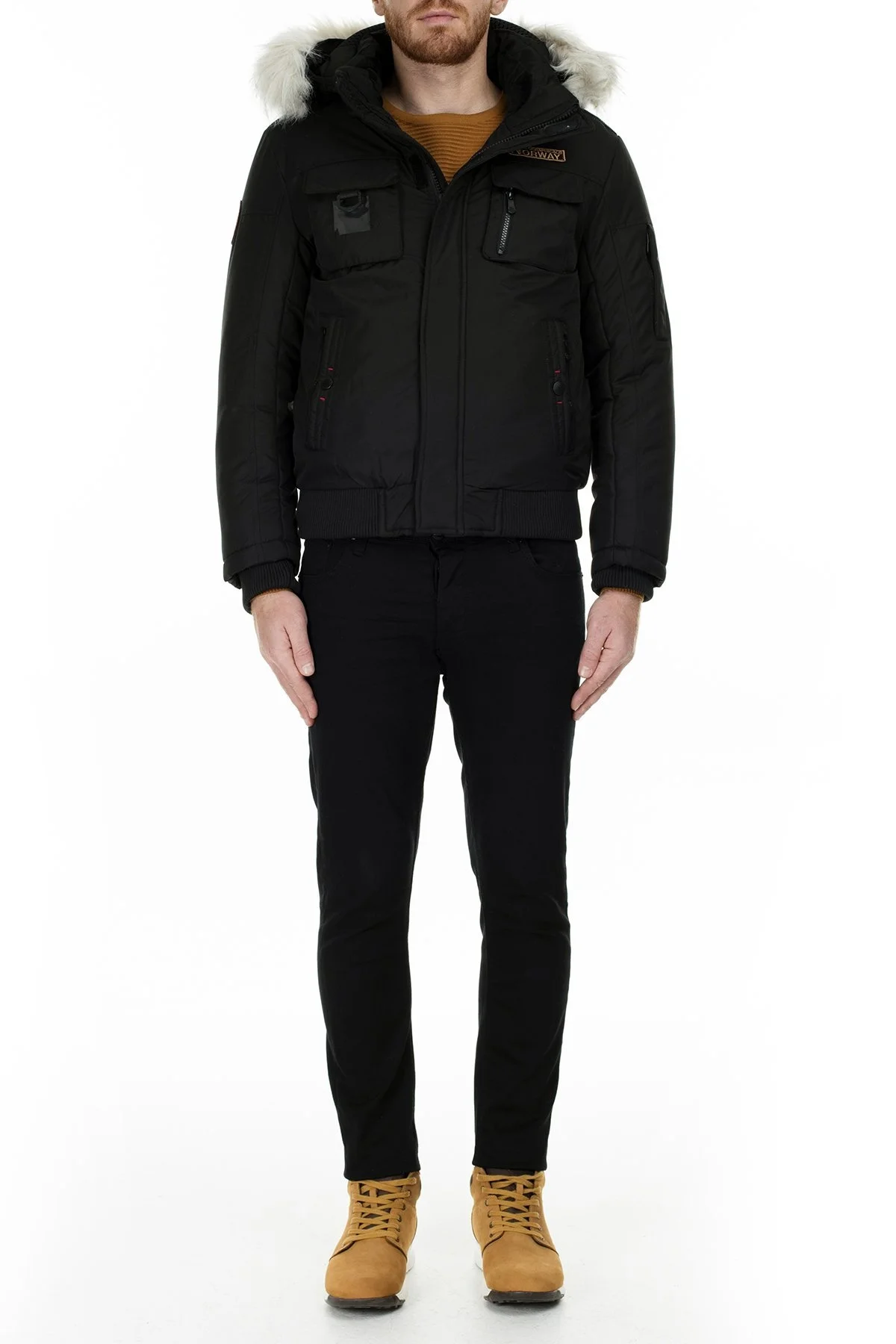 Norway Geographical Outdoor Erkek Parka COMING SİYAH - 7