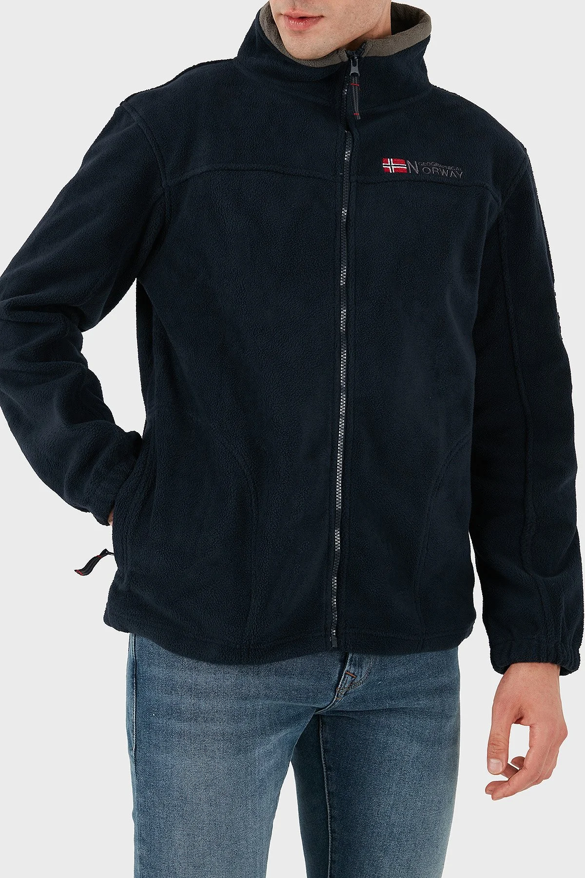 Norway Geographical Yumuşak Dokulu Soğuğa Dayanıklı Outdoor Erkek Polar TAMAZONIE LACİVERT - 10