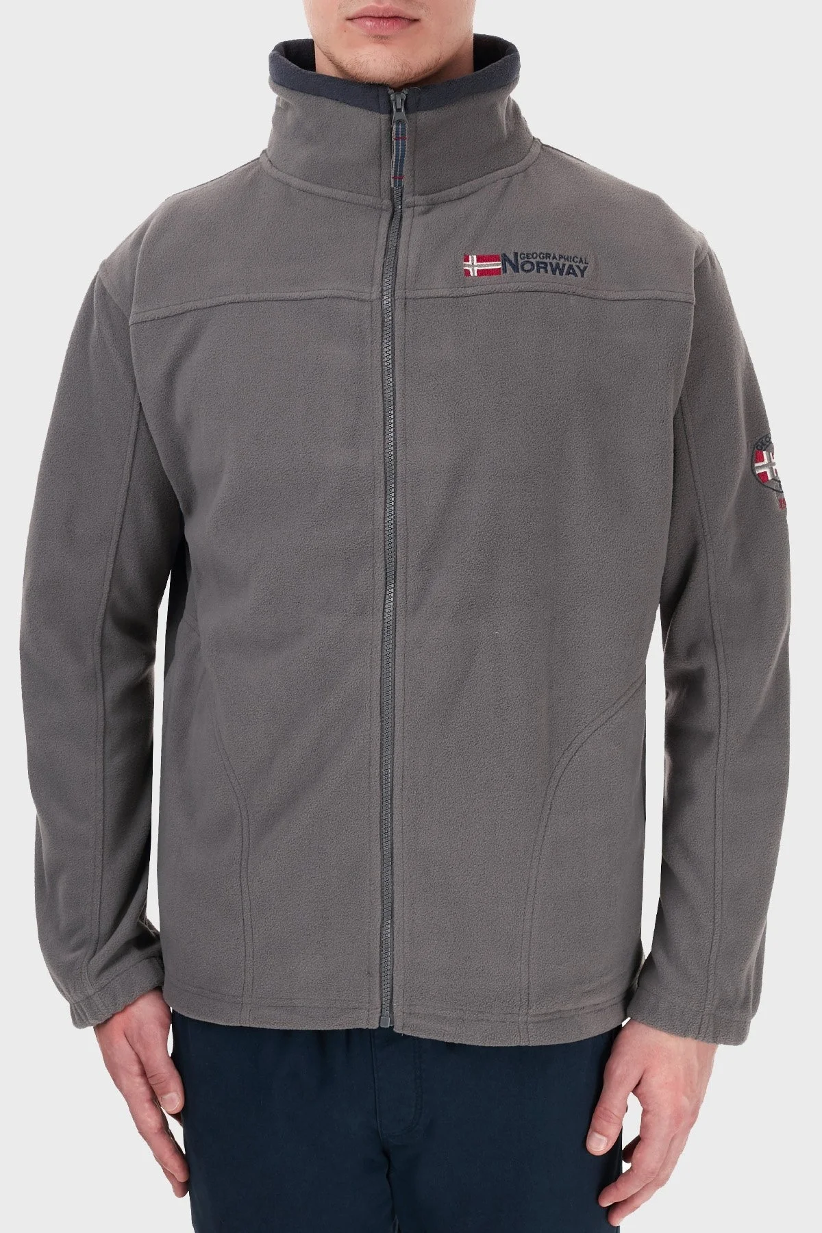 Norway Geographical Yumuşak Dokulu Soğuğa Dayanıklı Outdoor Erkek Polar TAMAZONIE KOYU GRİ - 2