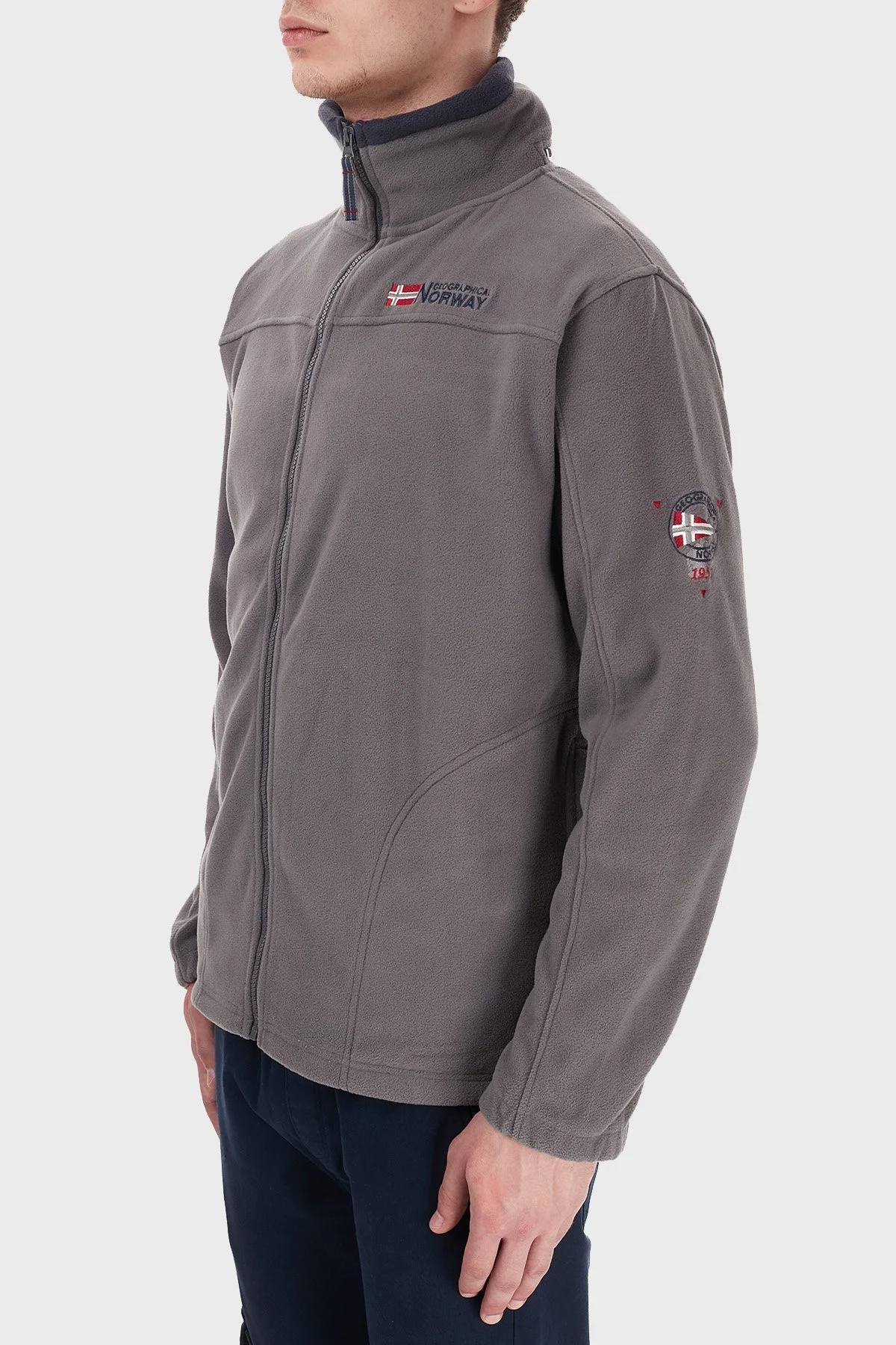 Norway Geographical Yumuşak Dokulu Soğuğa Dayanıklı Outdoor Erkek Polar TAMAZONIE KOYU GRİ - 3