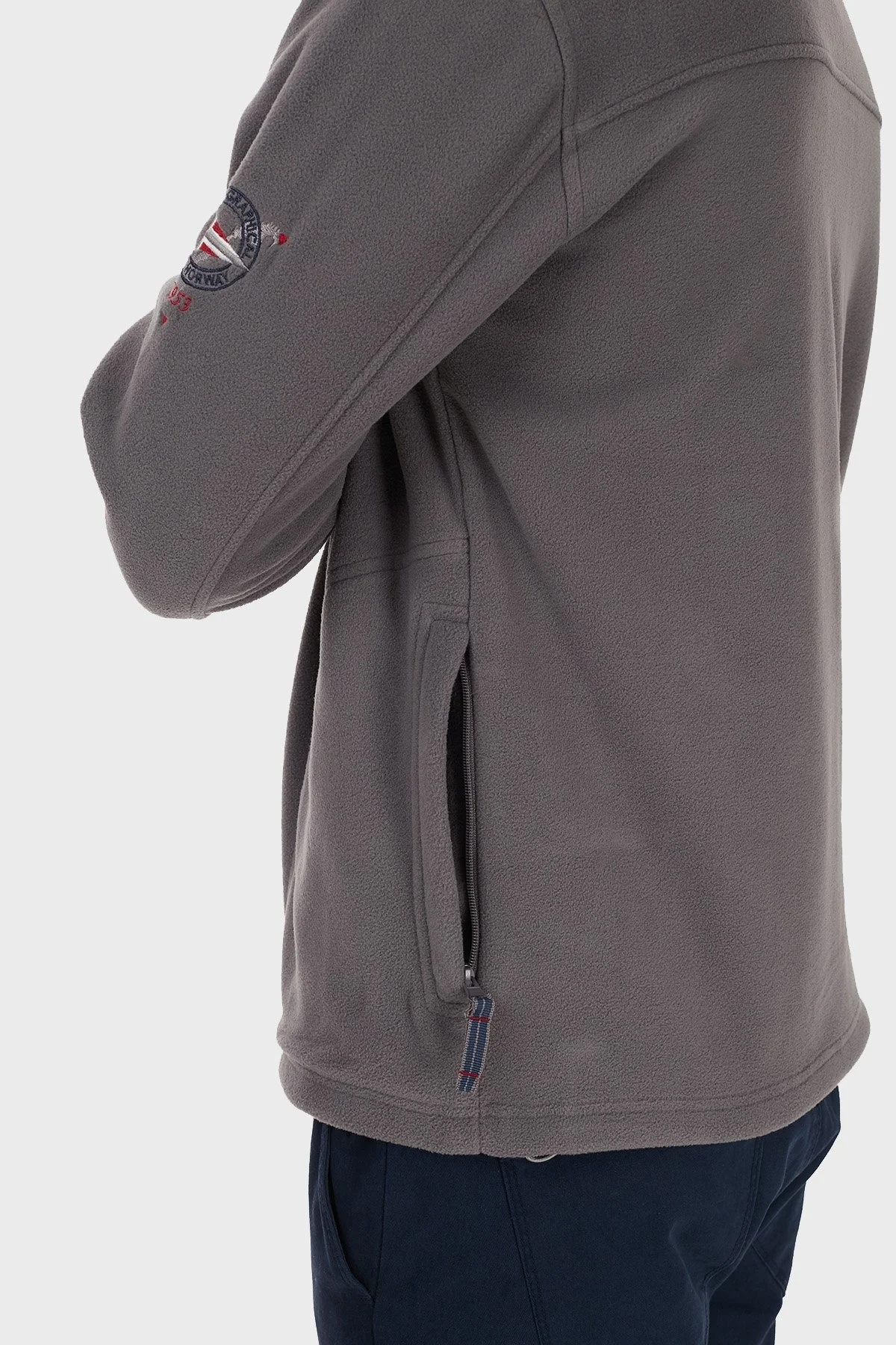 Norway Geographical Yumuşak Dokulu Soğuğa Dayanıklı Outdoor Erkek Polar TAMAZONIE KOYU GRİ - 6