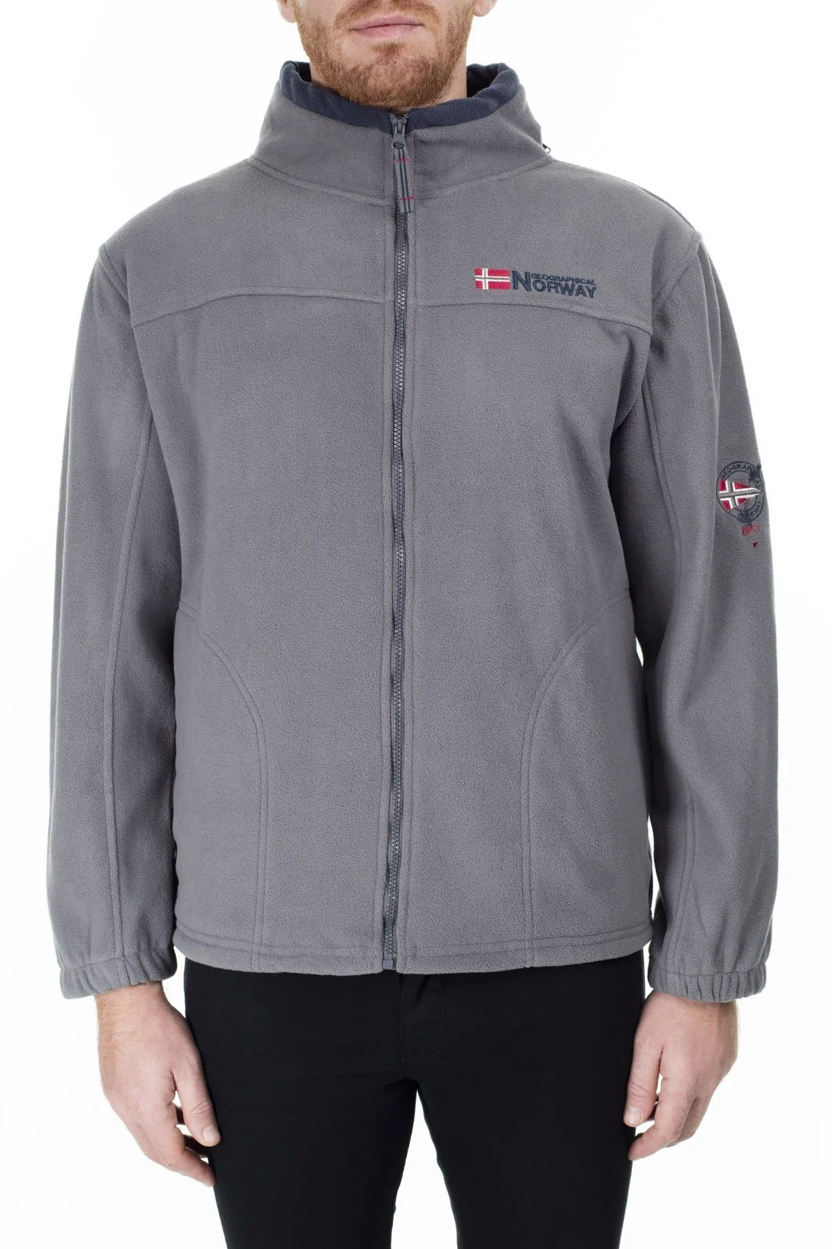 Norway Geographical Yumuşak Dokulu Soğuğa Dayanıklı Outdoor Erkek Polar TAMAZONIE KOYU GRİ-LACİVERT - 2