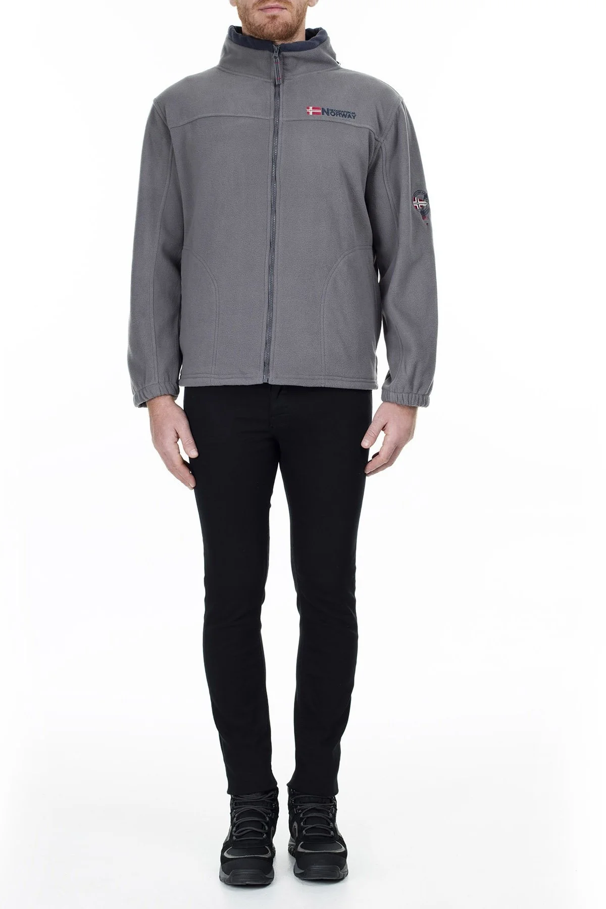 Norway Geographical Yumuşak Dokulu Soğuğa Dayanıklı Outdoor Erkek Polar TAMAZONIE KOYU GRİ-LACİVERT - 6