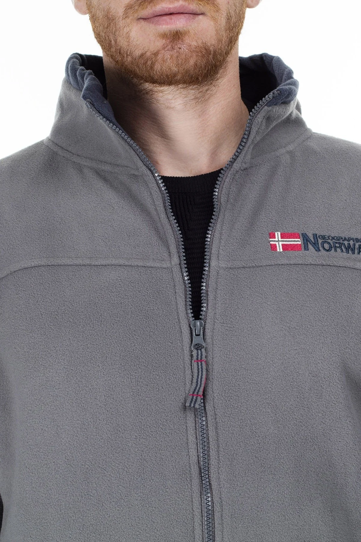 Norway Geographical Yumuşak Dokulu Soğuğa Dayanıklı Outdoor Erkek Polar TAMAZONIE KOYU GRİ-LACİVERT - 7