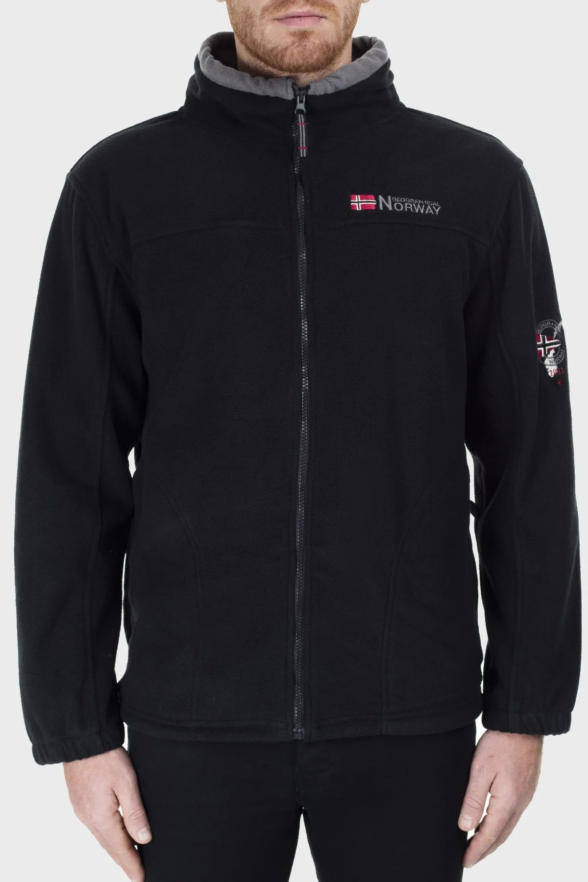 Norway Geographical Yumuşak Dokulu Soğuğa Dayanıklı Outdoor Erkek Polar TAMAZONIE SİYAH - 2