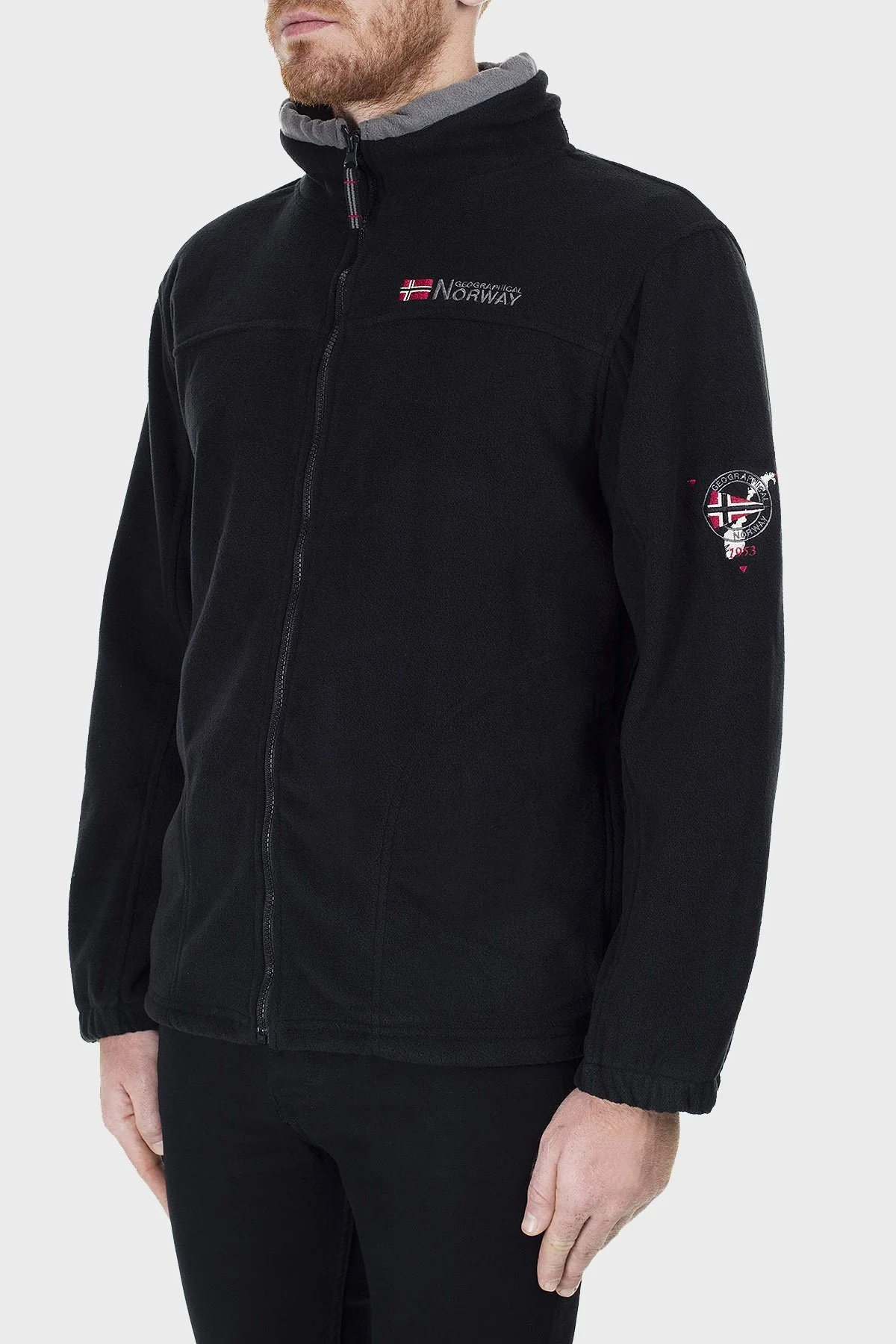 Norway Geographical Yumuşak Dokulu Soğuğa Dayanıklı Outdoor Erkek Polar TAMAZONIE SİYAH - 4