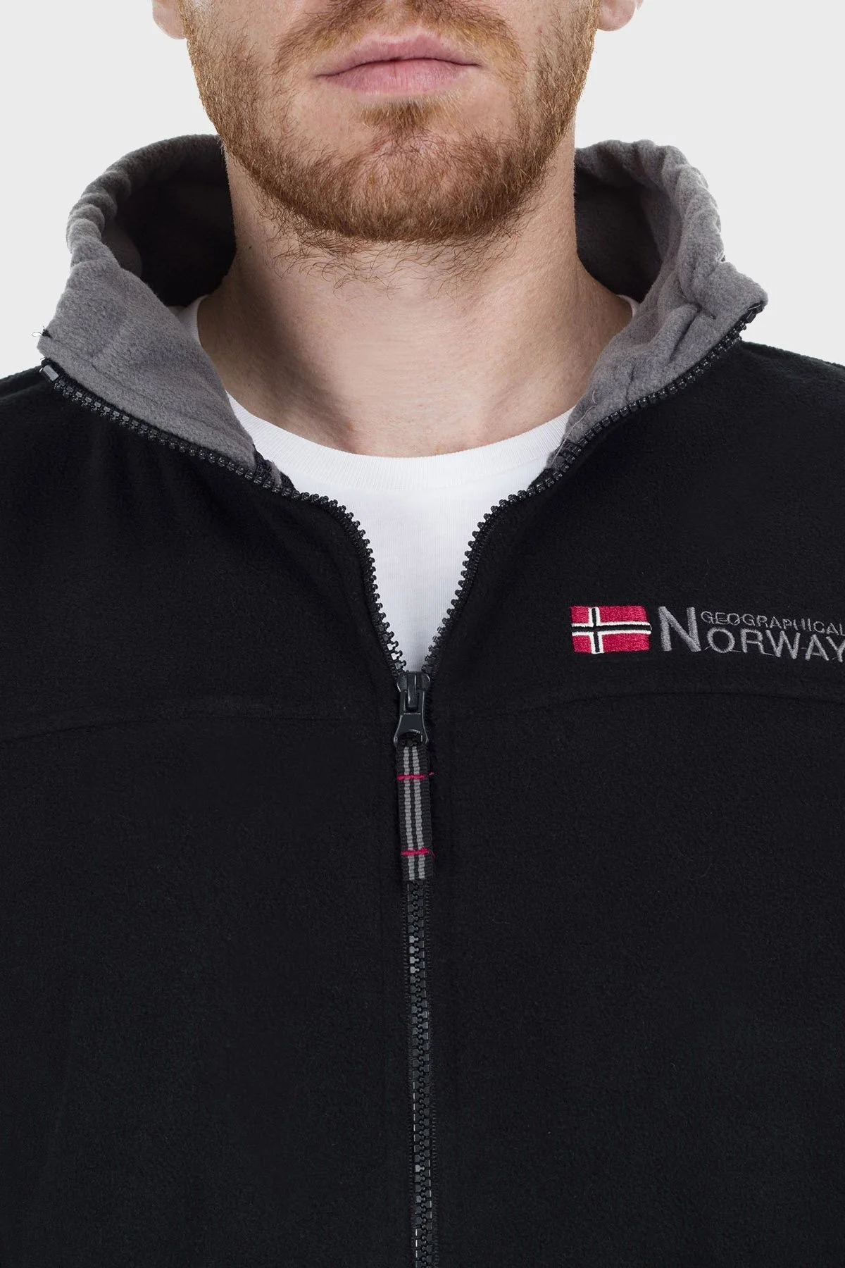 Norway Geographical Yumuşak Dokulu Soğuğa Dayanıklı Outdoor Erkek Polar TAMAZONIE SİYAH - 7