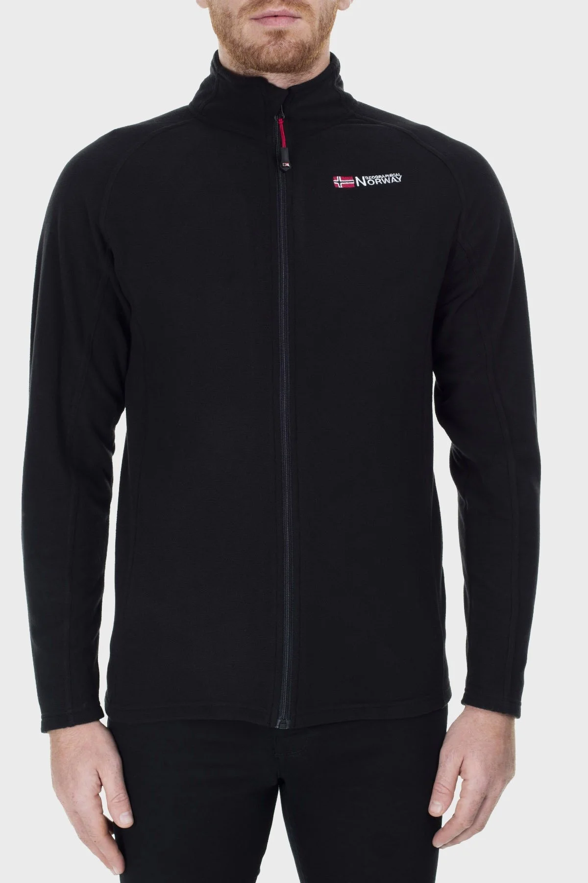 Norway Geographical Yumuşak Dokulu Soğuğa Dayanıklı Outdoor Erkek Polar TUG SİYAH - 9