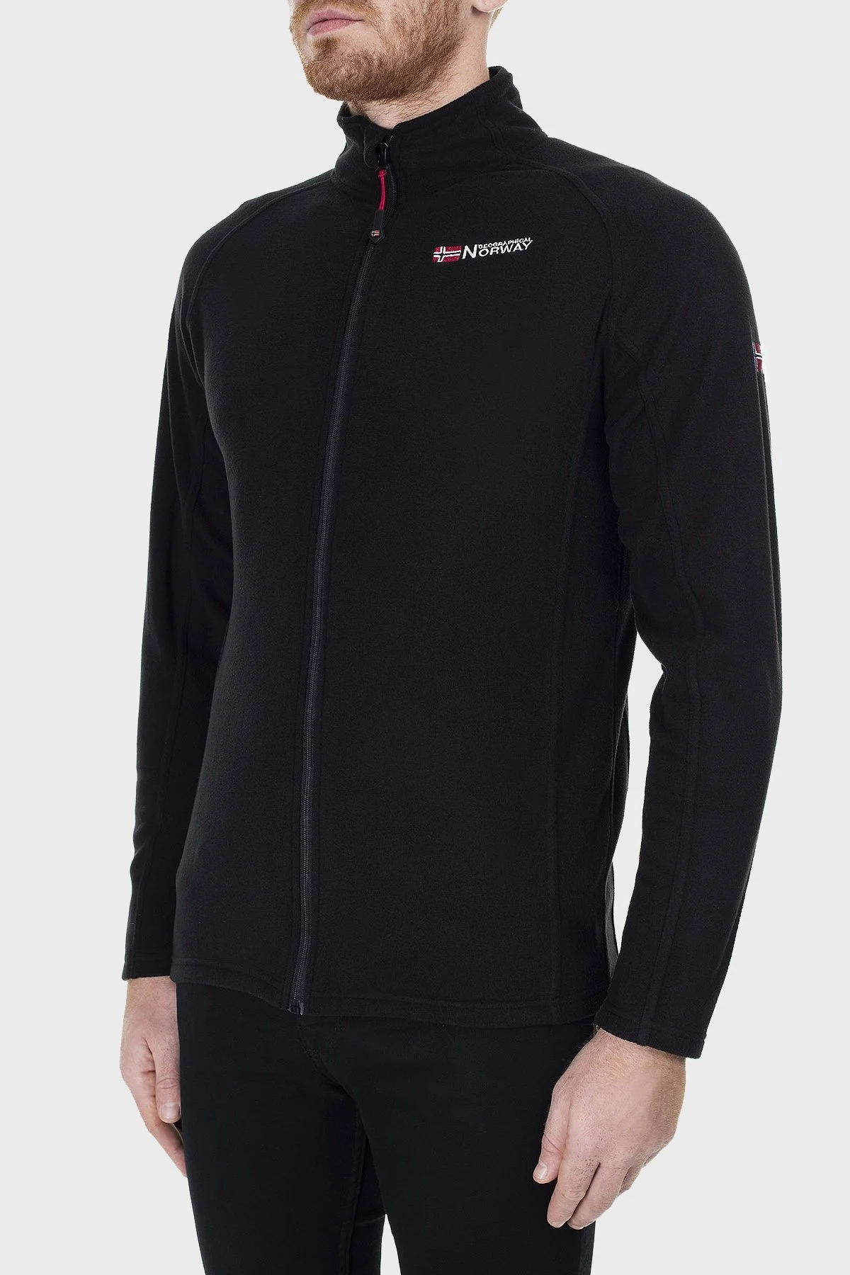 Norway Geographical Yumuşak Dokulu Soğuğa Dayanıklı Outdoor Erkek Polar TUG SİYAH - 10