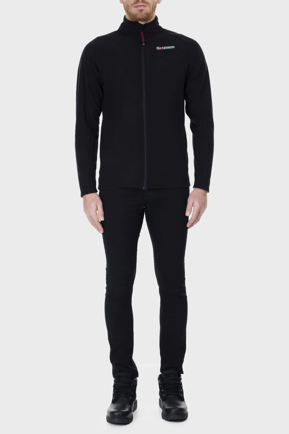 Norway Geographical Yumuşak Dokulu Soğuğa Dayanıklı Outdoor Erkek Polar TUG SİYAH - 12