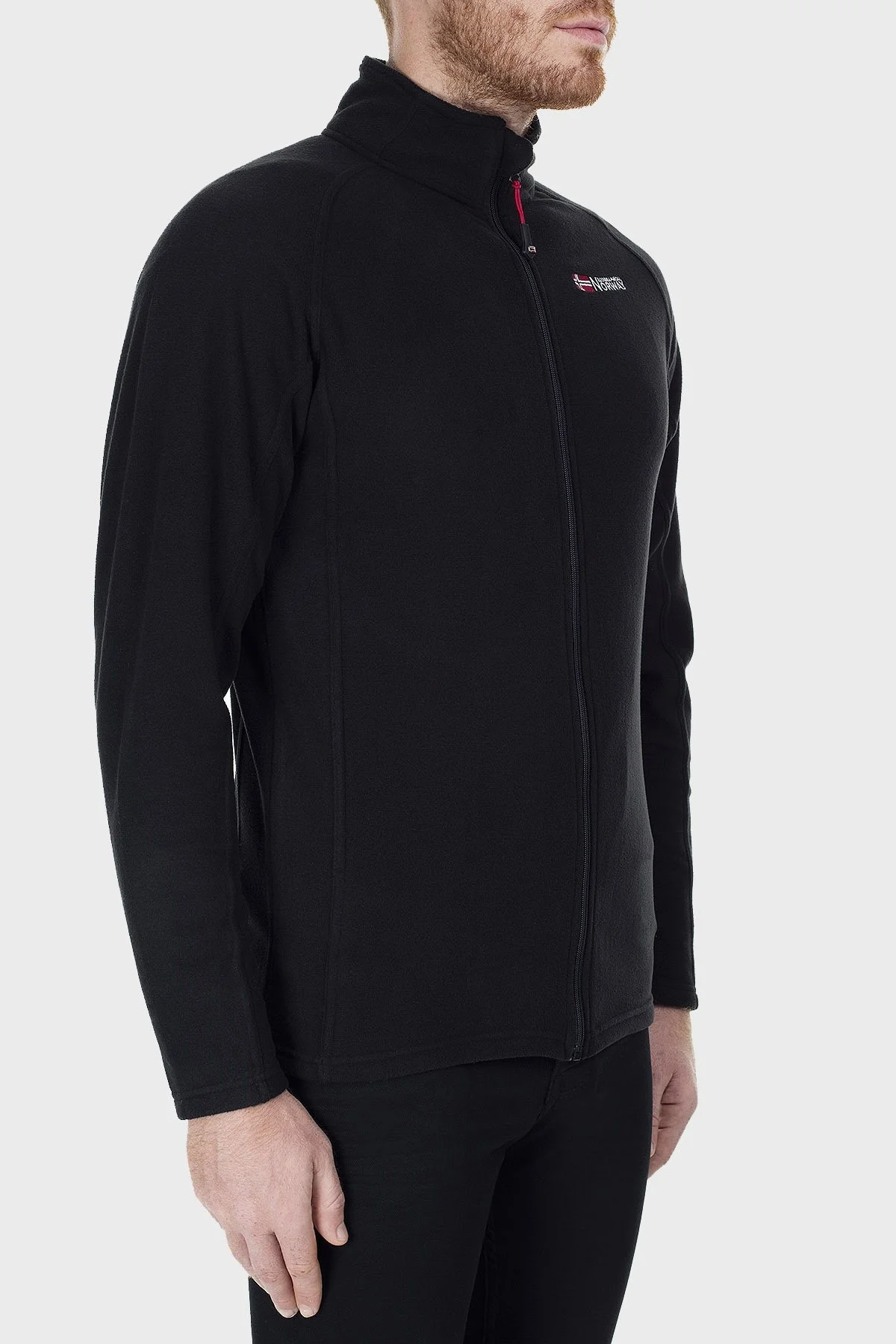 Norway Geographical Yumuşak Dokulu Soğuğa Dayanıklı Outdoor Erkek Polar TUG SİYAH - 13