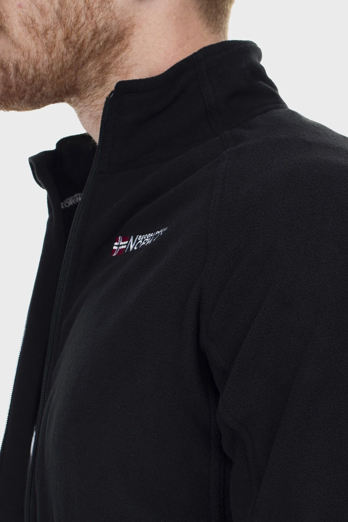 Norway Geographical Yumuşak Dokulu Soğuğa Dayanıklı Outdoor Erkek Polar TUG SİYAH - 16