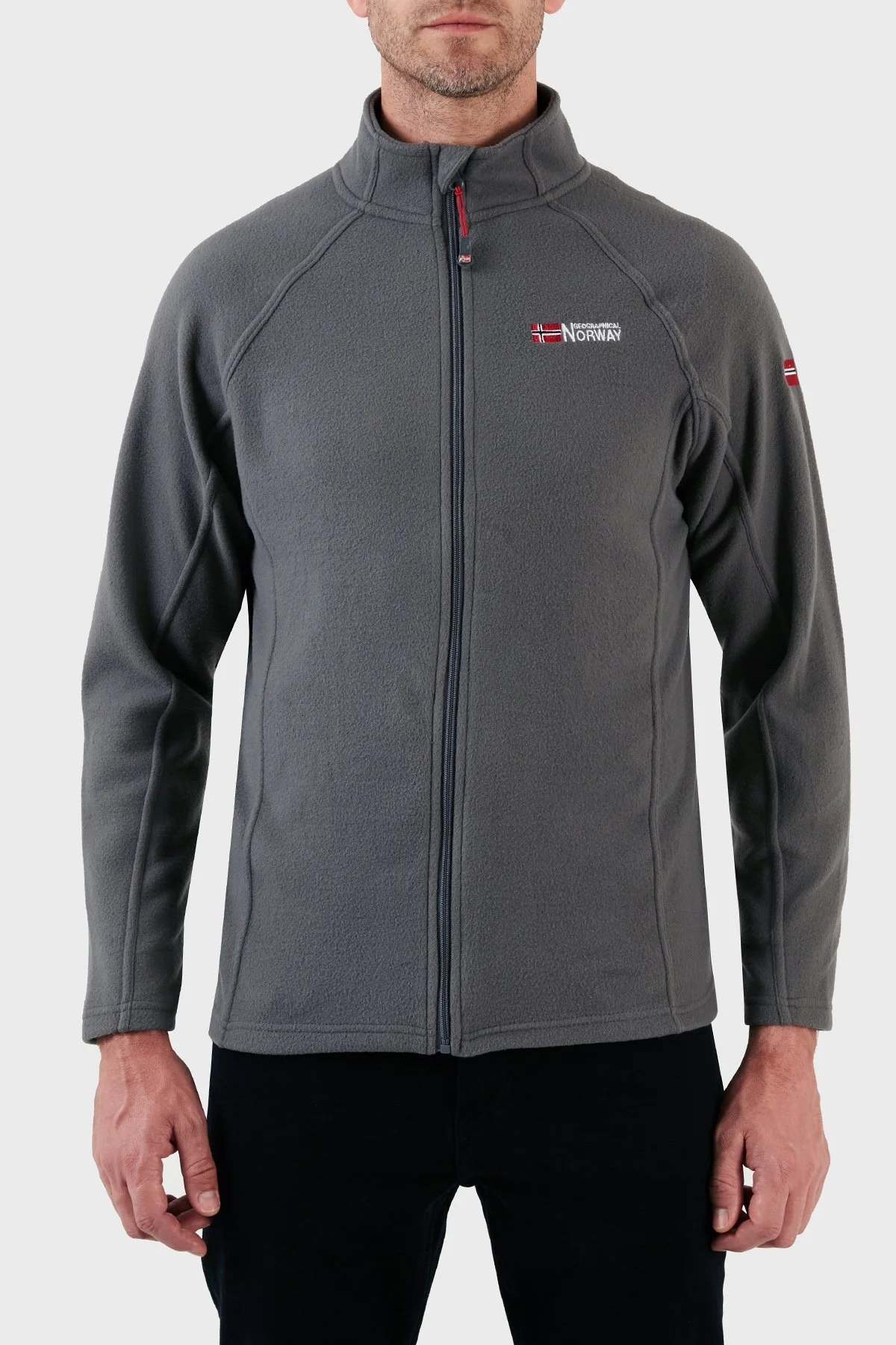 Norway Geographical Yumuşak Dokulu Soğuğa Dayanıklı Outdoor Erkek Polar TUG KOYU GRİ - 6