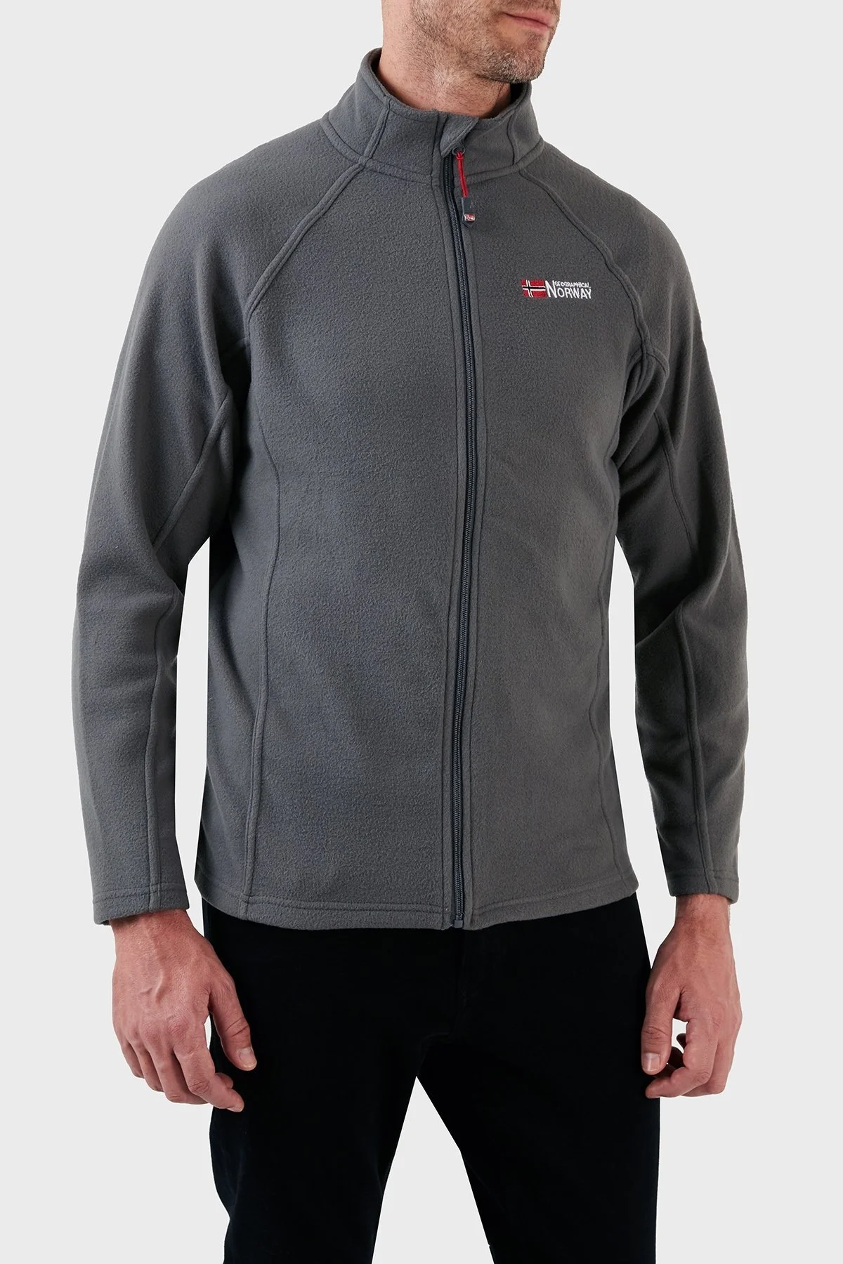 Norway Geographical Yumuşak Dokulu Soğuğa Dayanıklı Outdoor Erkek Polar TUG KOYU GRİ - 9