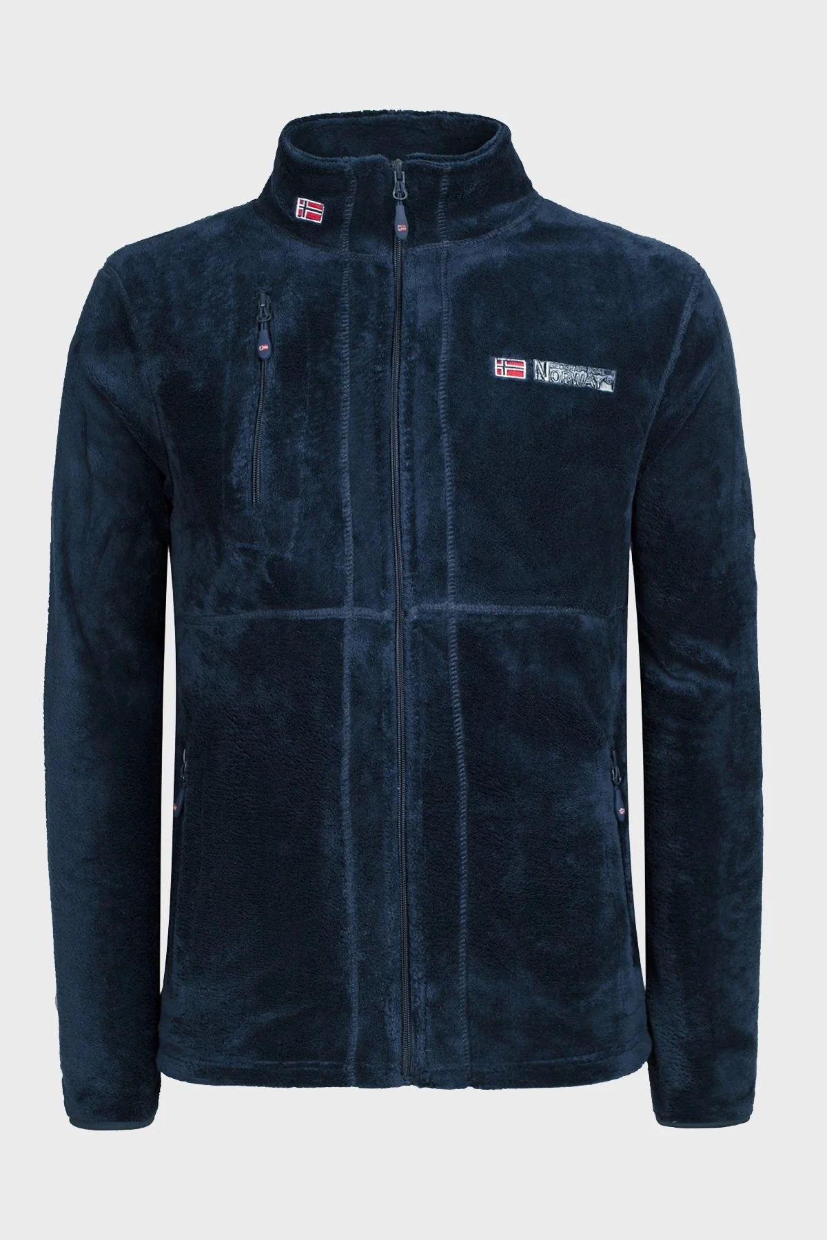 Norway Geographical Yumuşak Dokulu Soğuğa Dayanıklı Fermuarlı Outdoor Erkek Polar UPLOAD LACİVERT - 8