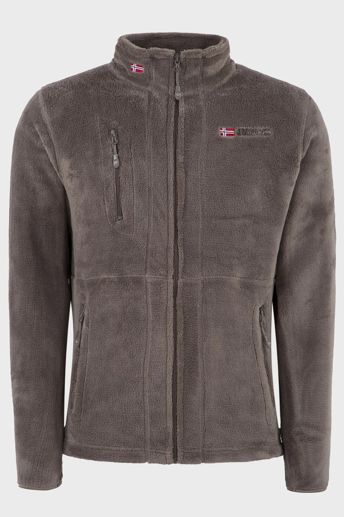 Norway Geographical Yumuşak Dokulu Soğuğa Dayanıklı Fermuarlı Outdoor Erkek Polar UPLOAD VİZON - 8