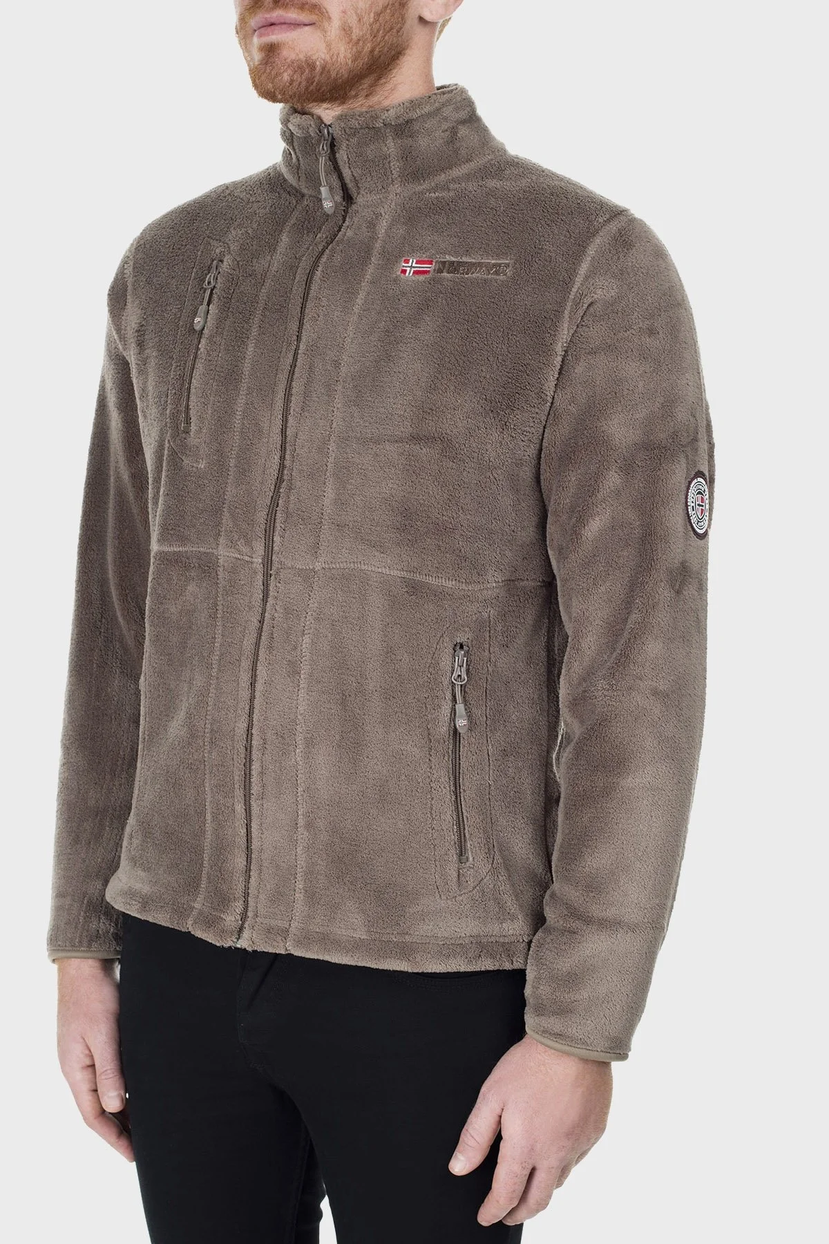 Norway Geographical Yumuşak Dokulu Soğuğa Dayanıklı Fermuarlı Outdoor Erkek Polar UPLOAD VİZON - 11