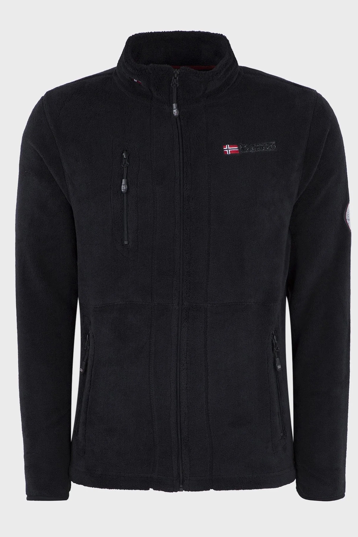 Norway Geographical Yumuşak Dokulu Soğuğa Dayanıklı Fermuarlı Outdoor Erkek Polar UPLOAD SİYAH - 8