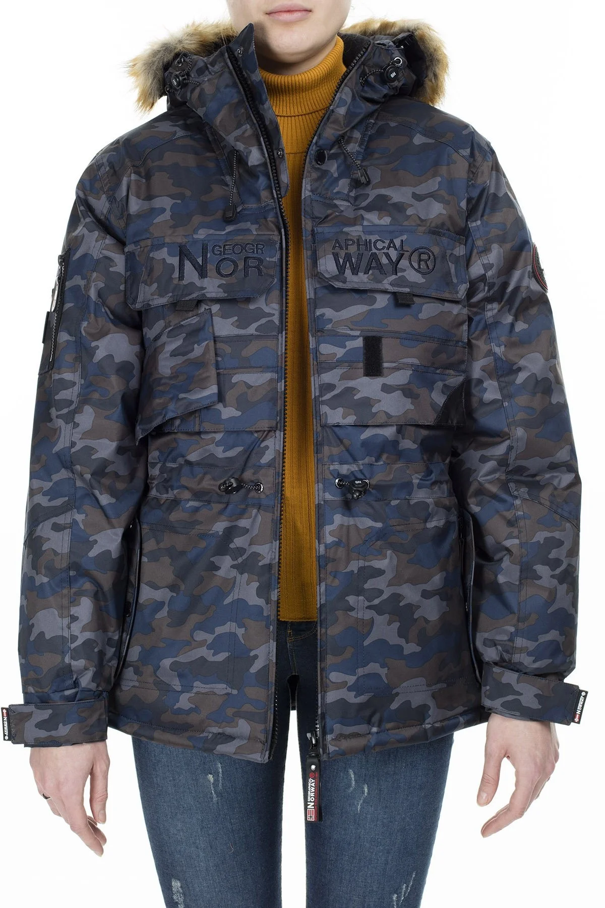 Norway Geographical Outdoor Bayan Parka BELLACIAO LACİVERT - 4