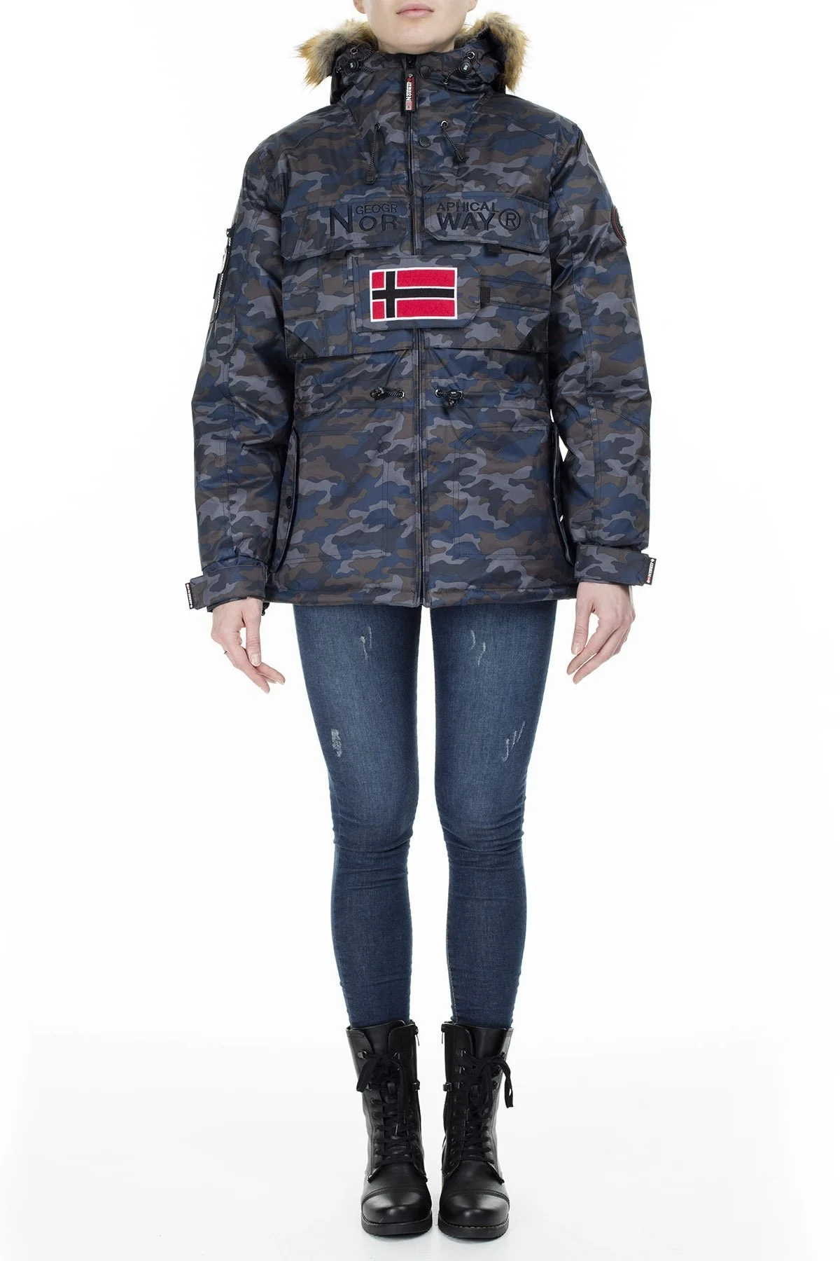 Norway Geographical Outdoor Bayan Parka BELLACIAO LACİVERT - 6