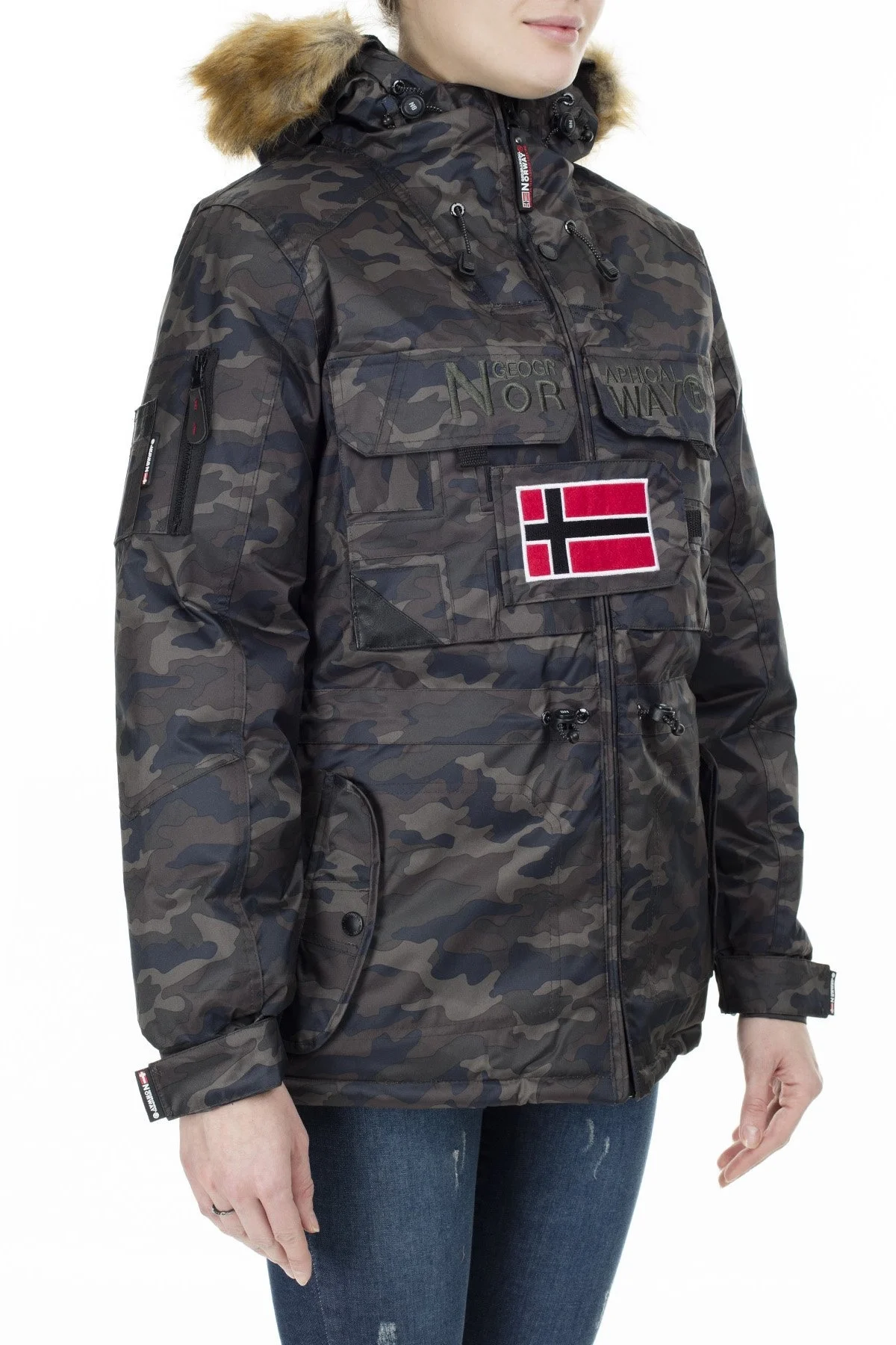 Norway Geographical Outdoor Bayan Parka BELLACIAO HAKİ - 5
