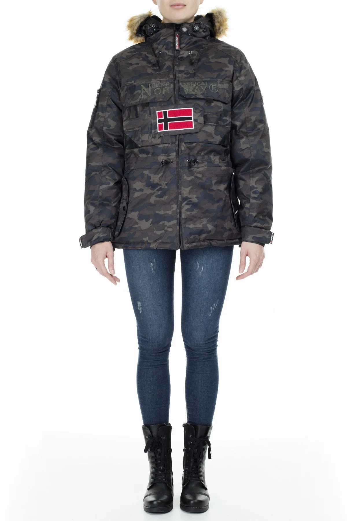 Norway Geographical Outdoor Bayan Parka BELLACIAO HAKİ - 6