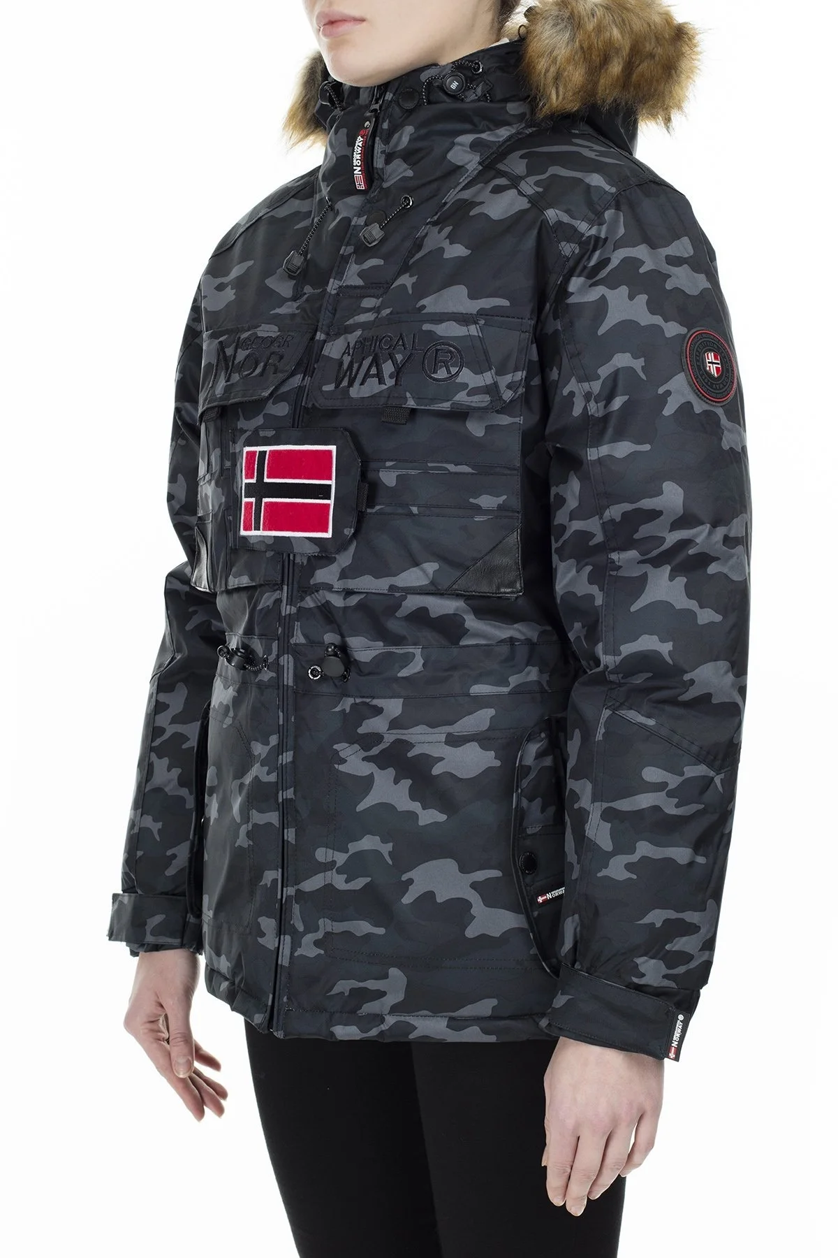 Norway Geographical Outdoor Bayan Parka BELLACIAO SİYAH - 5