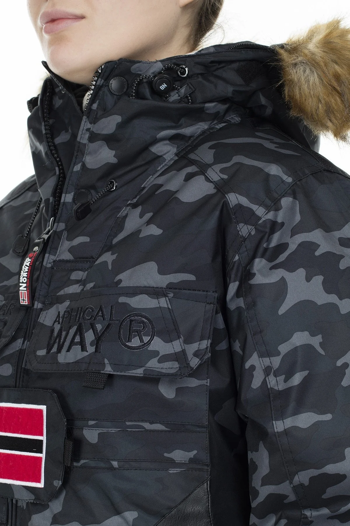 Norway Geographical Outdoor Bayan Parka BELLACIAO SİYAH - 7