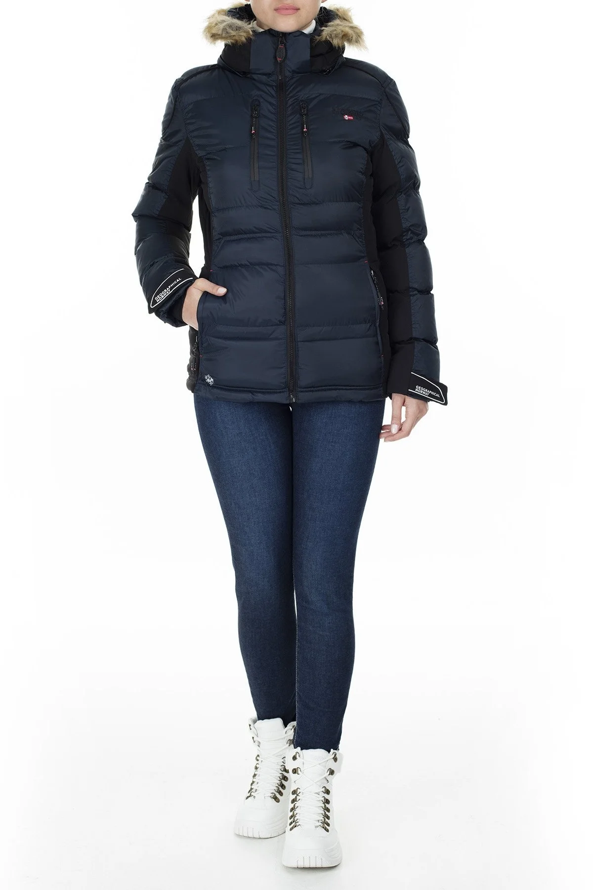 Norway Geographical Outdoor Bayan Parka BERSIL LACİVERT - 6