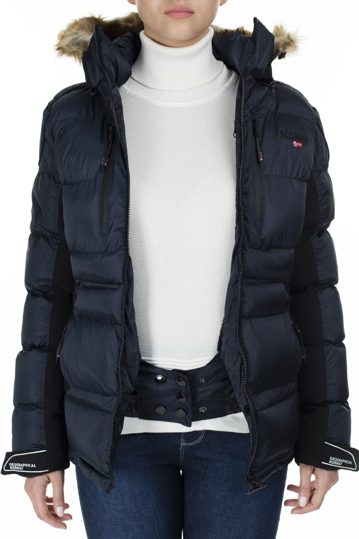 Norway Geographical Outdoor Bayan Parka BERSIL LACİVERT - 7