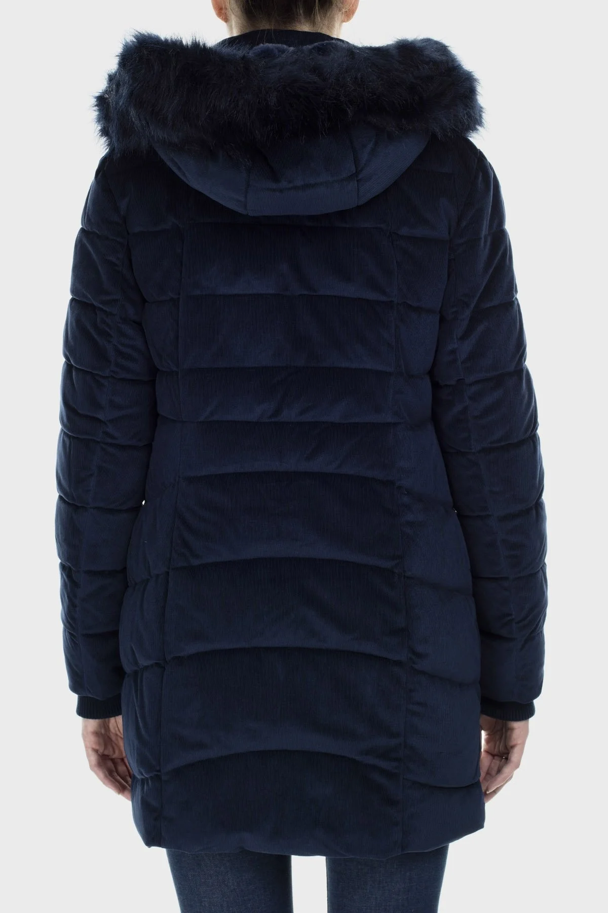 Norway Geographical Suya ve Soğuğa Dayanıklı Çıkarılabilir Kapüşonlu Outdoor Bayan Parka BILOVE LACİVERT - 3