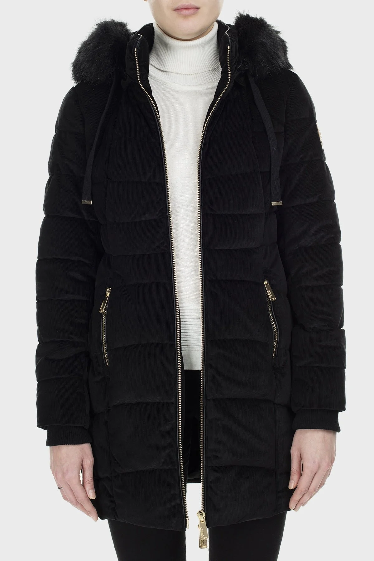 Norway Geographical Suya ve Soğuğa Dayanıklı Çıkarılabilir Kapüşonlu Outdoor Bayan Parka BILOVE SİYAH - 4