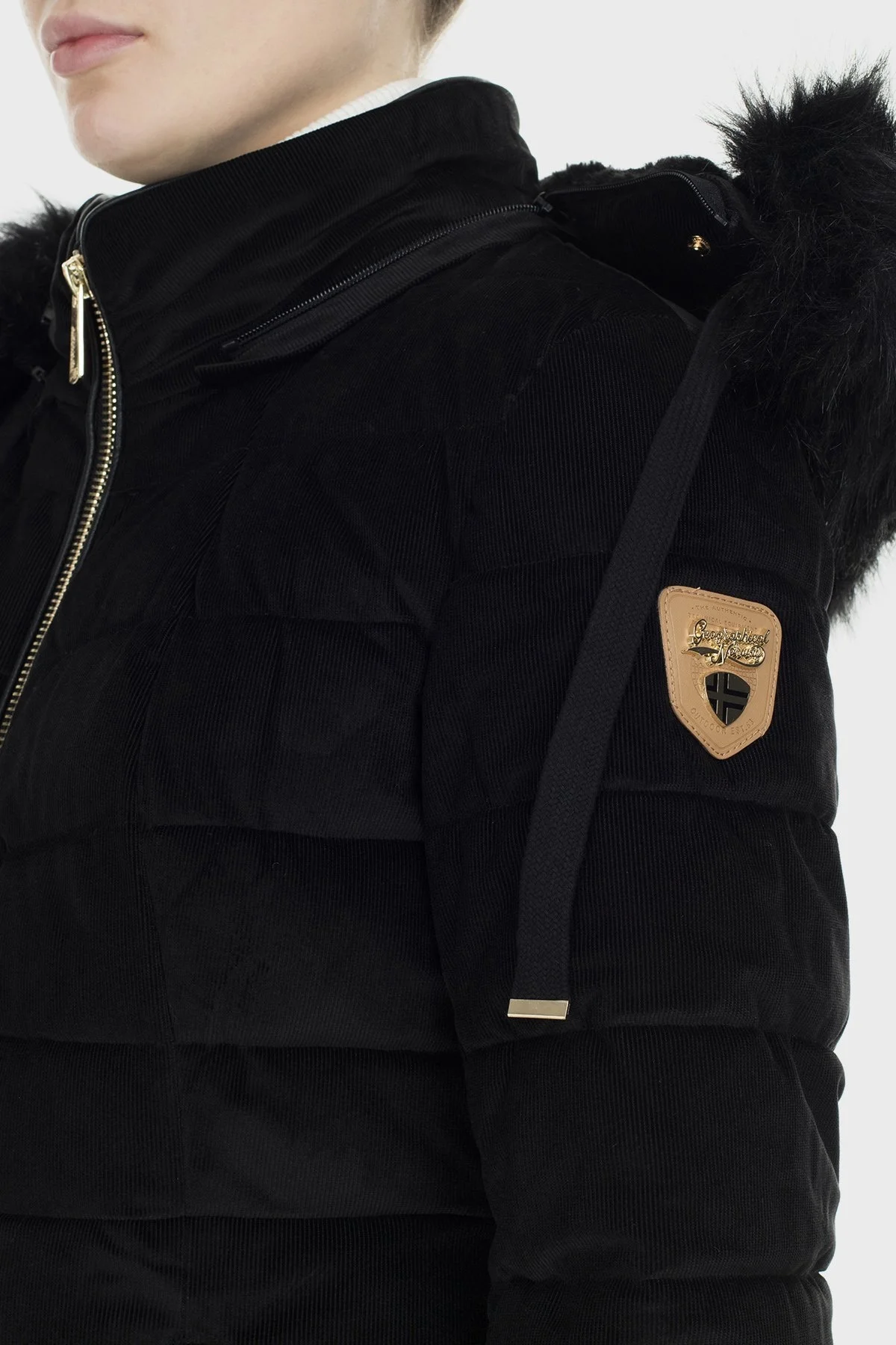 Norway Geographical Suya ve Soğuğa Dayanıklı Çıkarılabilir Kapüşonlu Outdoor Bayan Parka BILOVE SİYAH - 5