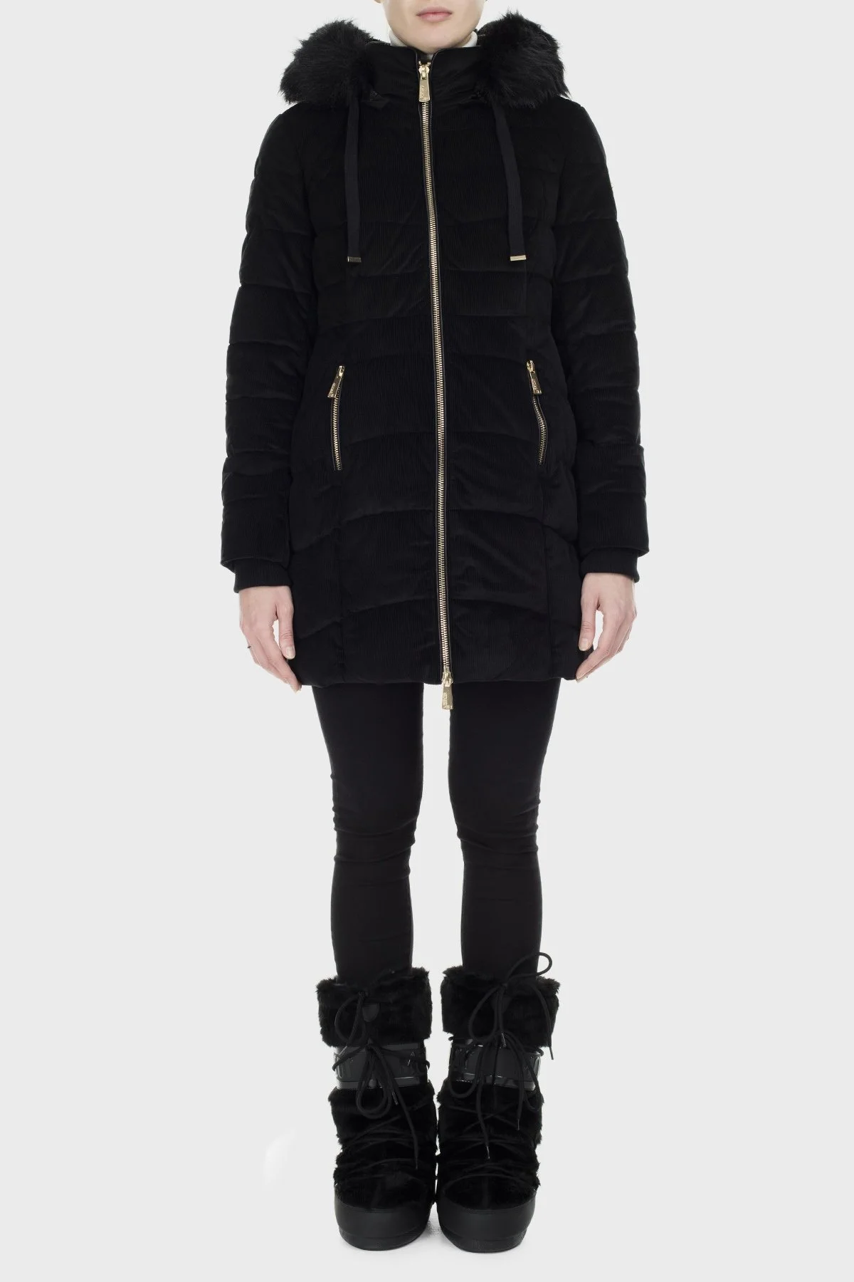 Norway Geographical Suya ve Soğuğa Dayanıklı Çıkarılabilir Kapüşonlu Outdoor Bayan Parka BILOVE SİYAH - 6