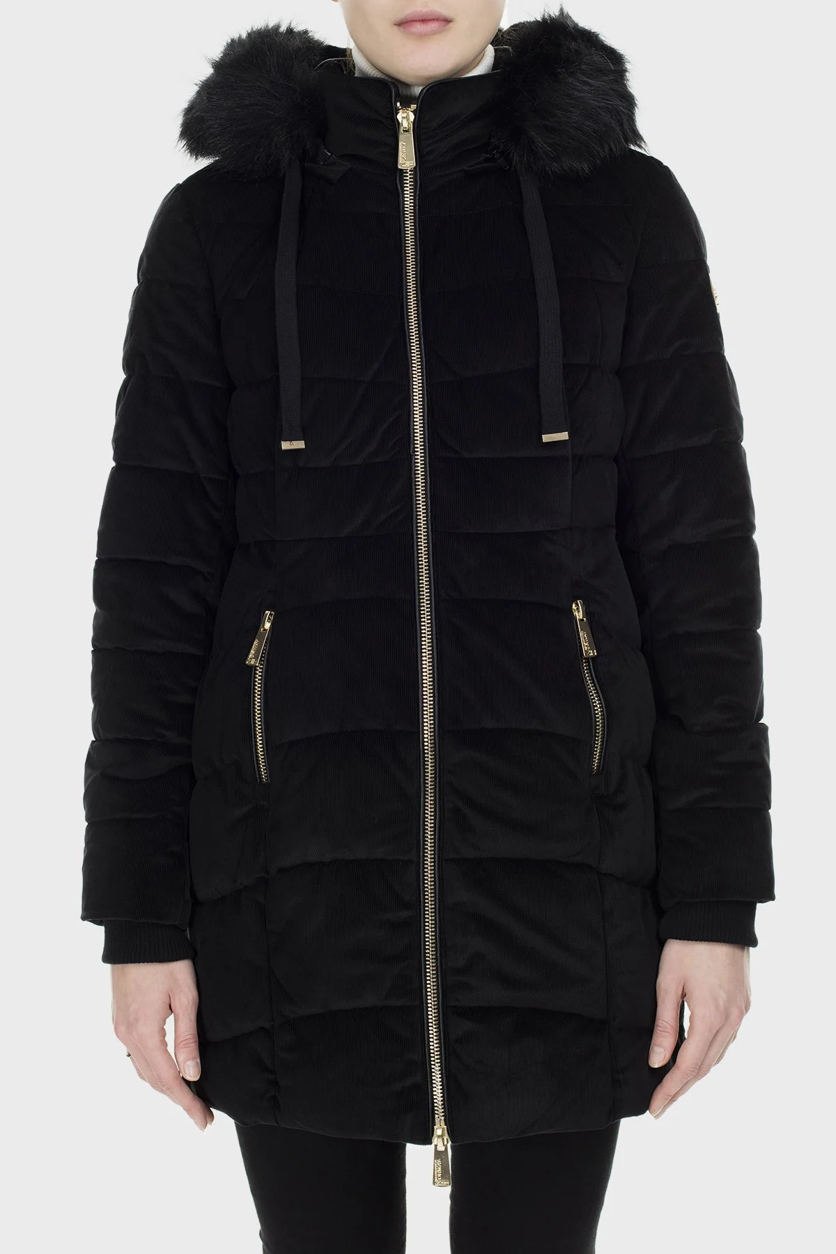 Norway Geographical Suya ve Soğuğa Dayanıklı Çıkarılabilir Kapüşonlu Outdoor Kadın Parka BILOVE SİYAH - 3