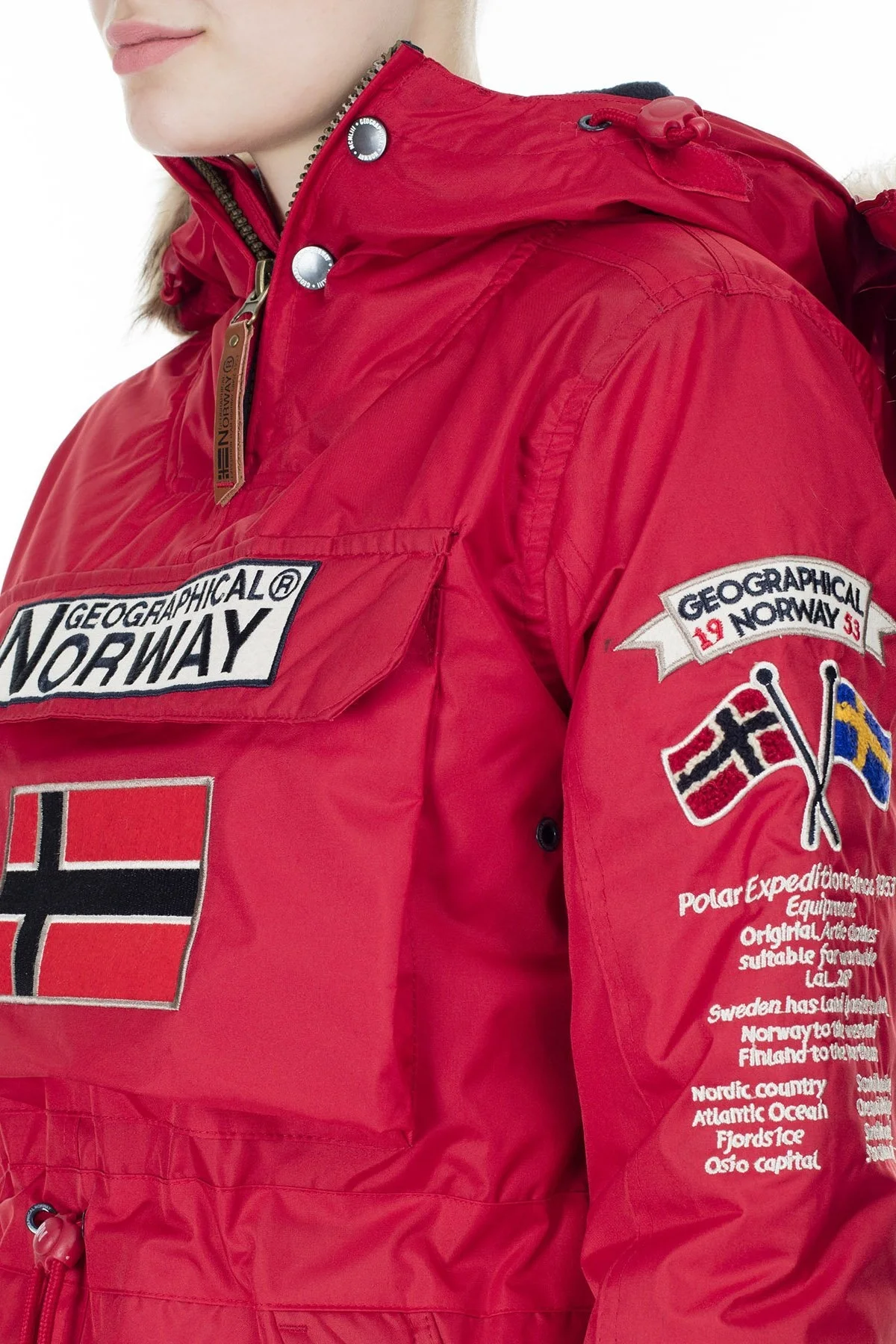 Norway Geographical Outdoor Bayan Parka BOOMERA KIRMIZI - 8