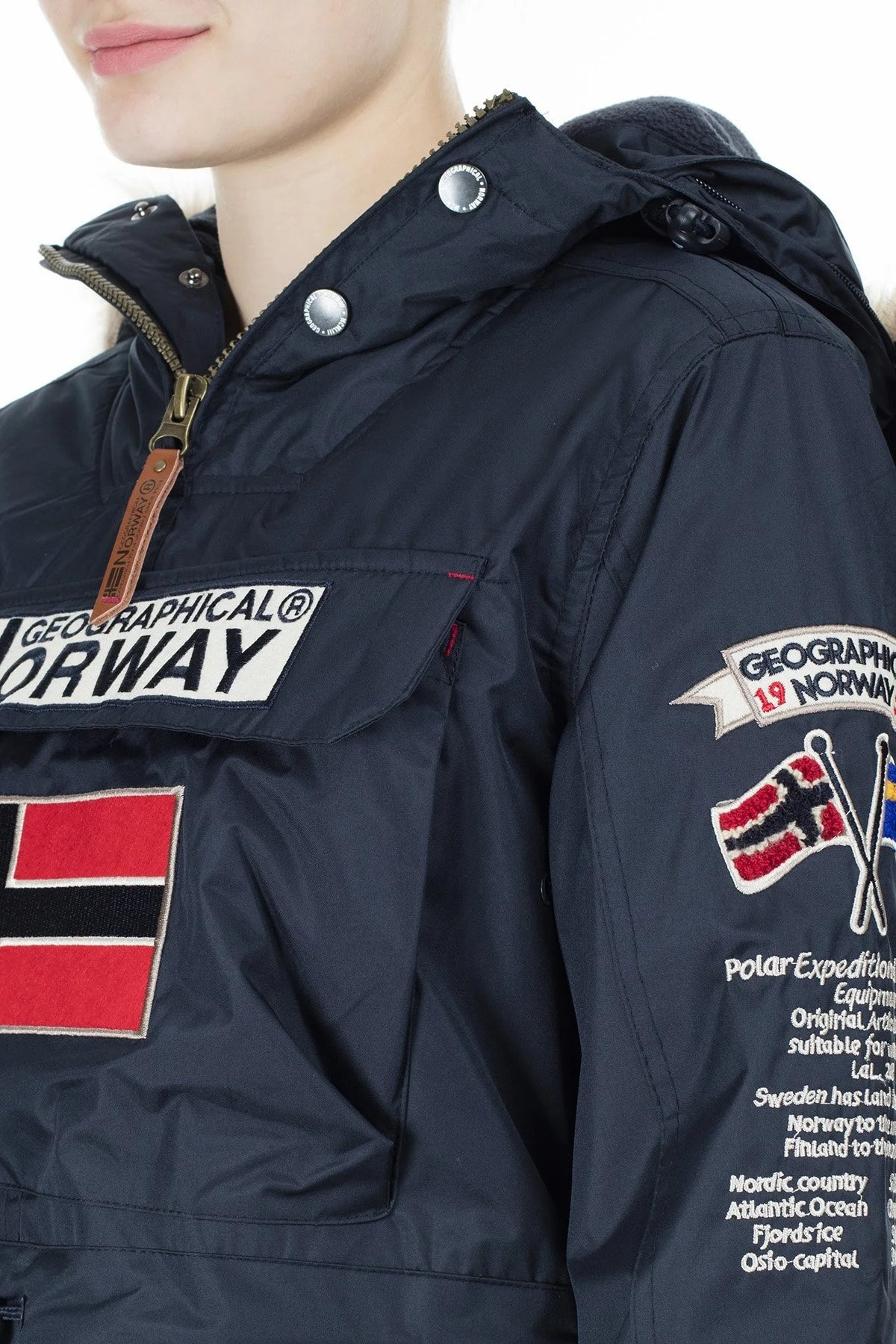 Norway Geographical Outdoor Bayan Parka BOOMERA LACİVERT - 8