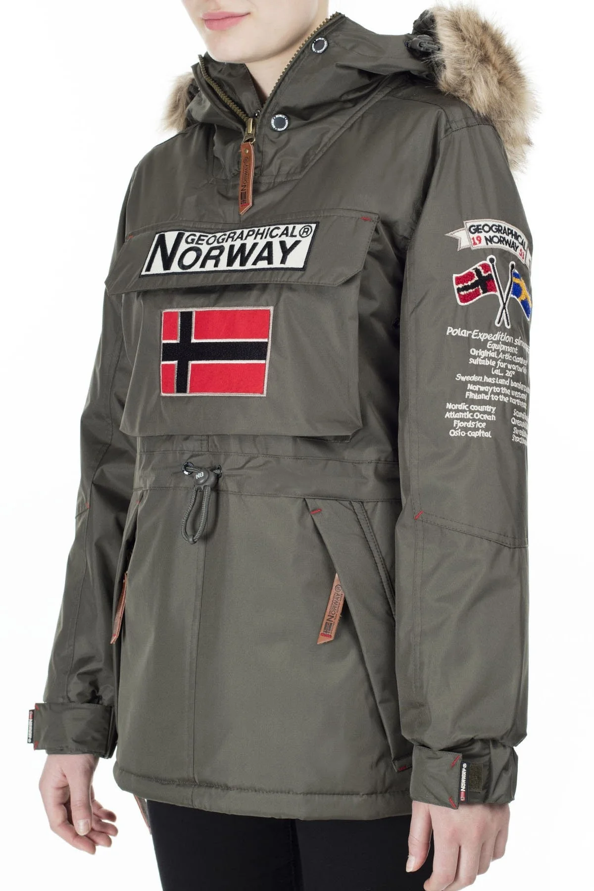 Norway Geographical Outdoor Bayan Parka BOOMERA HAKİ - 4