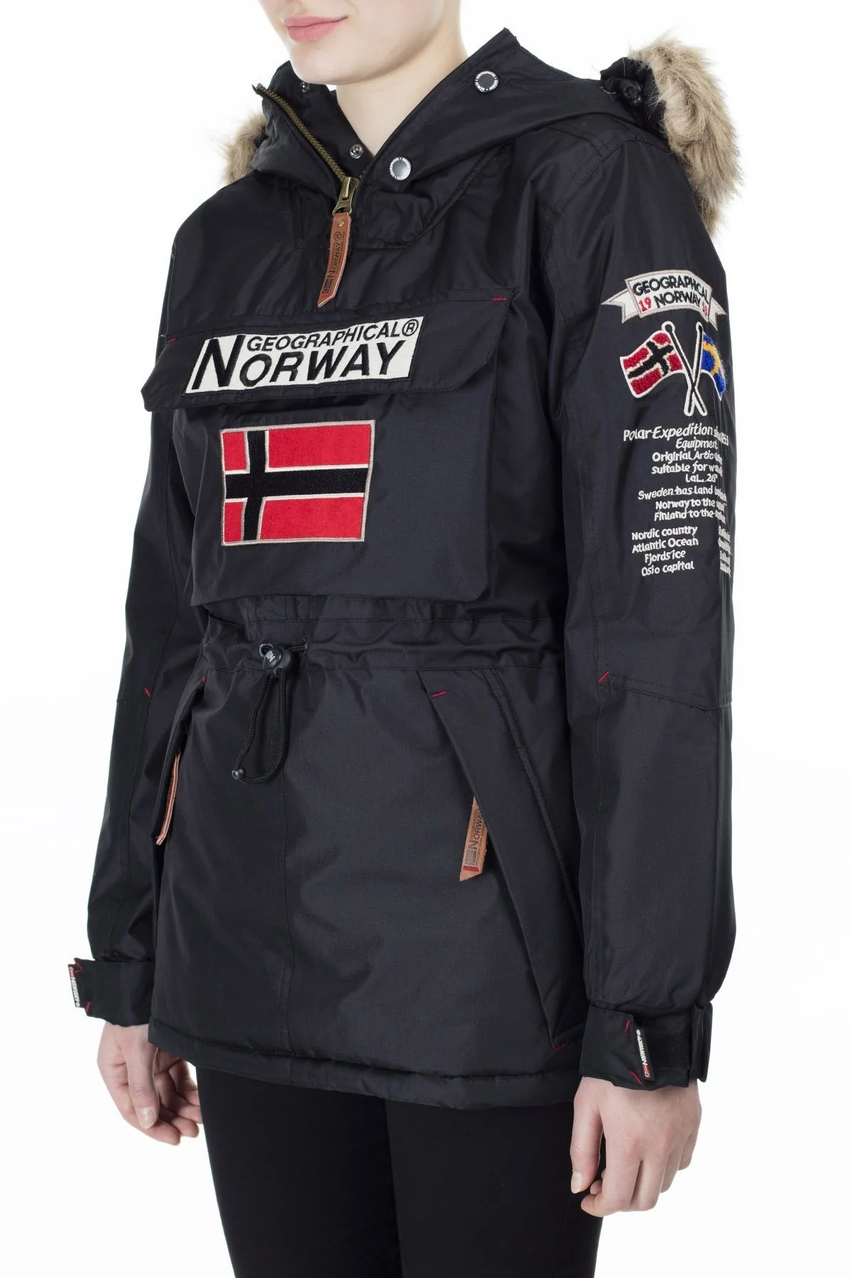 Norway Geographical Outdoor Bayan Parka BOOMERA SİYAH - 4