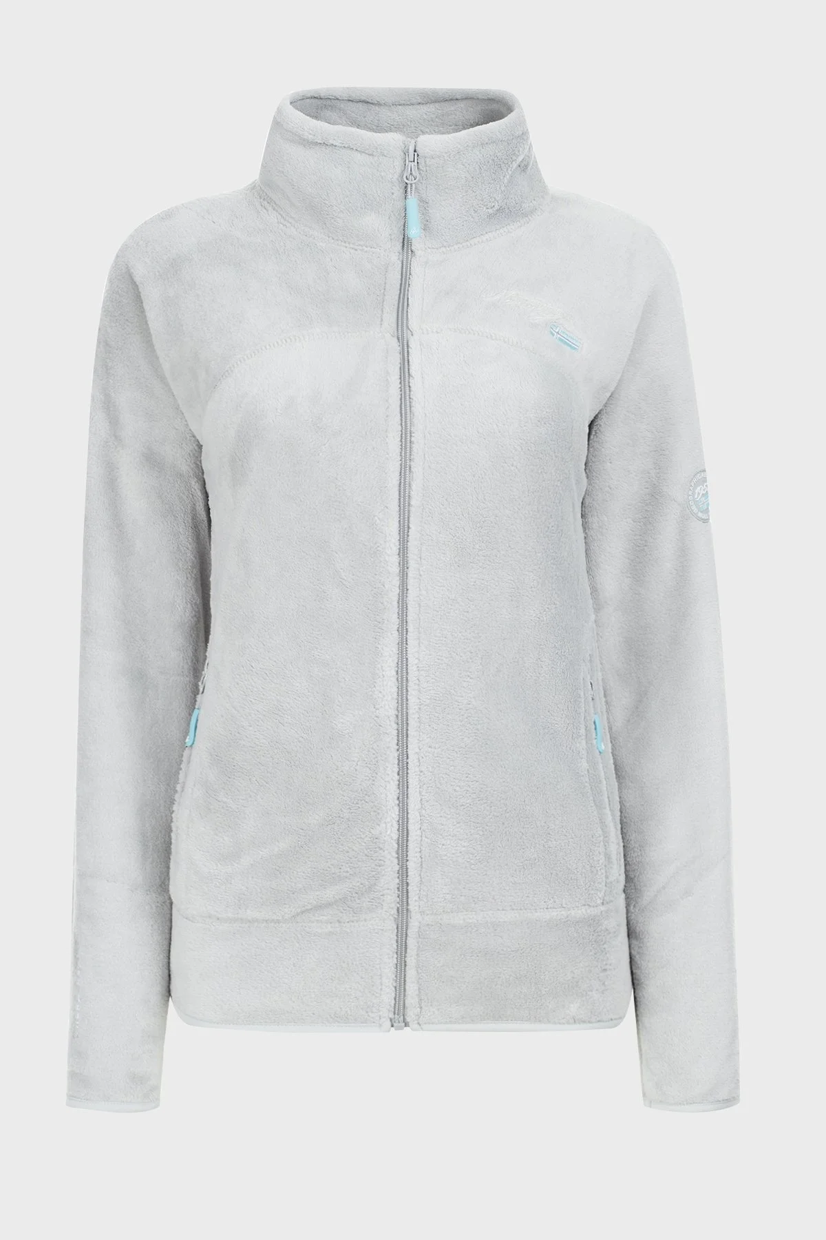 Norway Geographical Yumuşak Dokulu Soğuğa Dayanıklı Outdoor Bayan Polar UPALINEB GRİ - 8