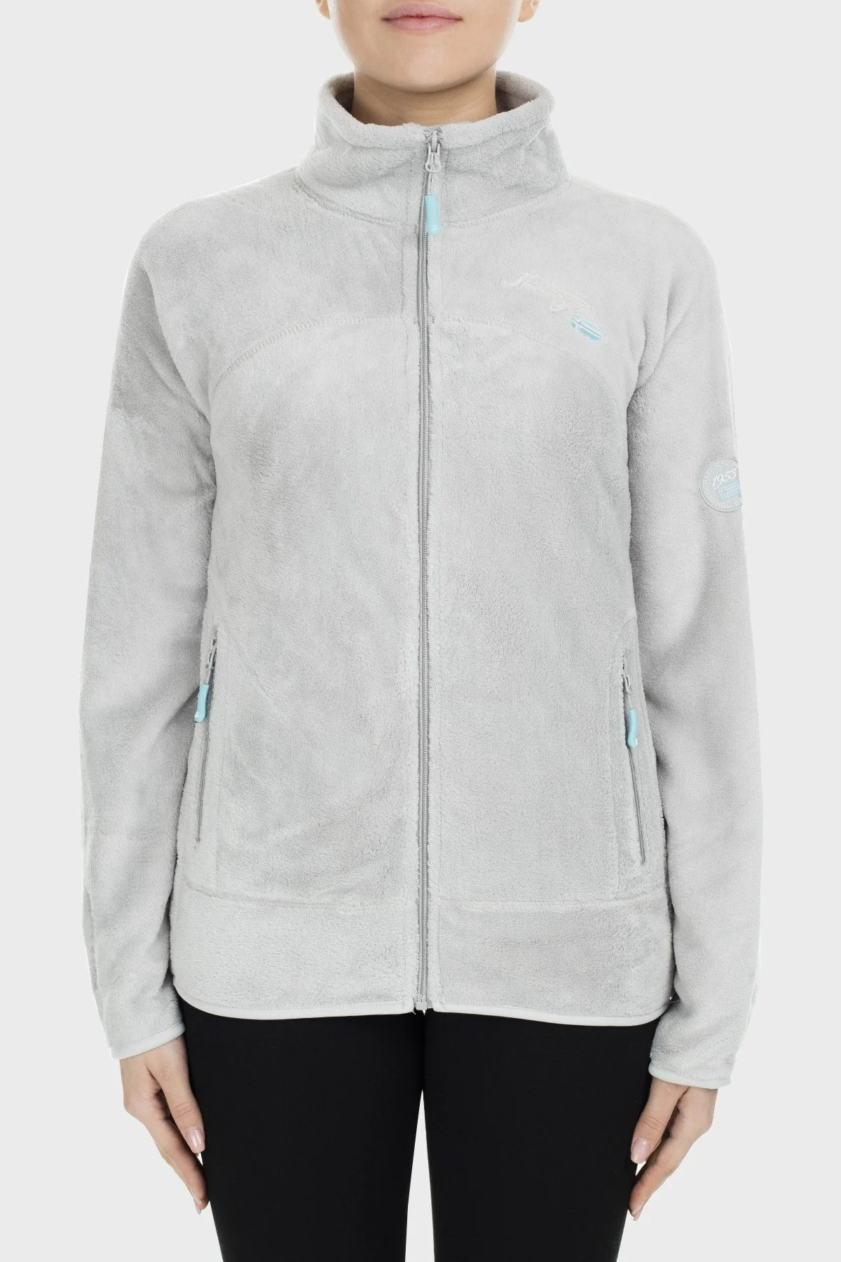 Norway Geographical Yumuşak Dokulu Soğuğa Dayanıklı Outdoor Bayan Polar UPALINEB GRİ - 10