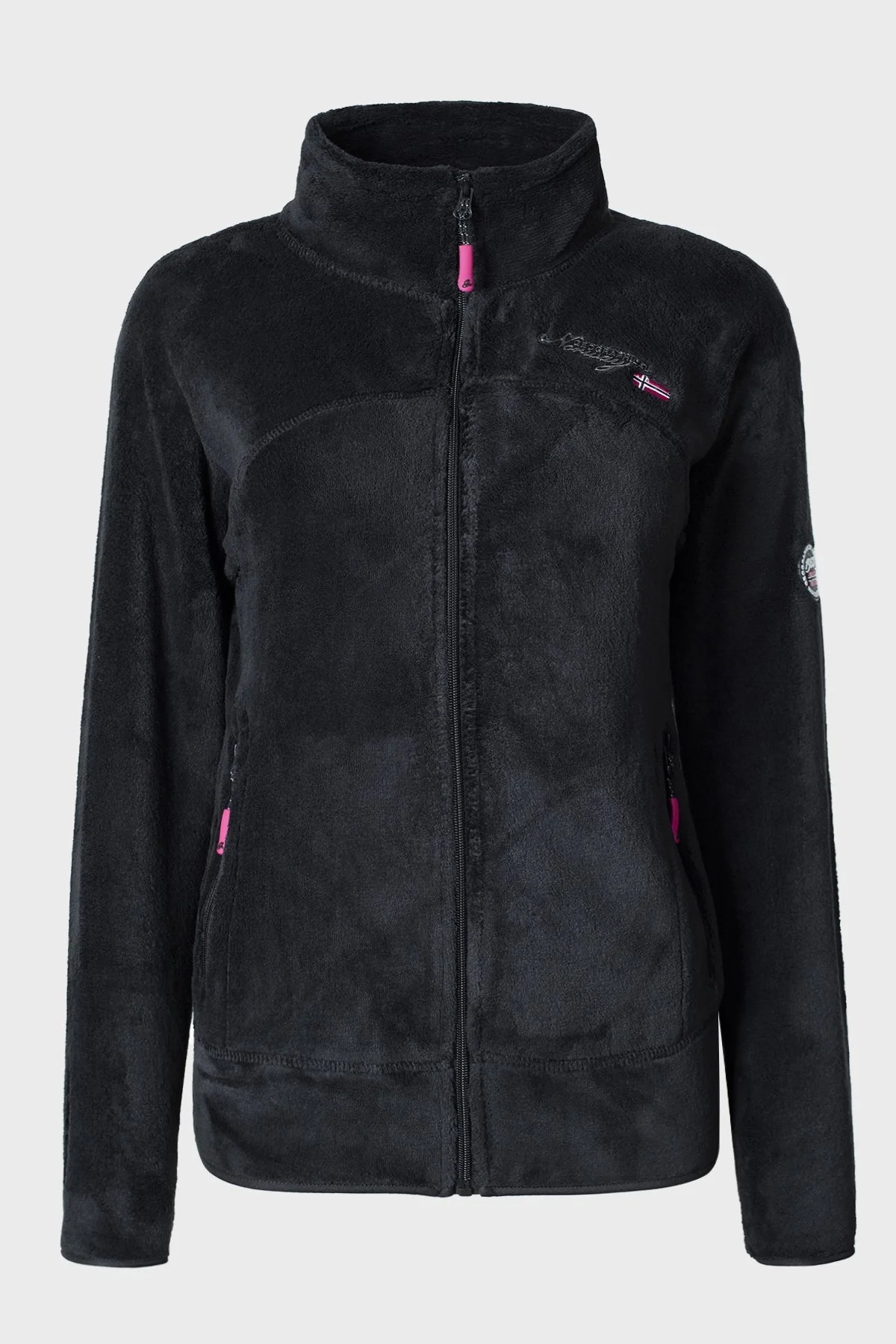 Norway Geographical Yumuşak Dokulu Soğuğa Dayanıklı Outdoor Bayan Polar UPALINEB SİYAH - 8