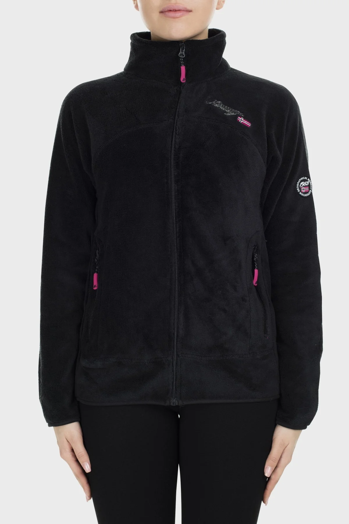 Norway Geographical Yumuşak Dokulu Soğuğa Dayanıklı Outdoor Bayan Polar UPALINEB SİYAH - 10