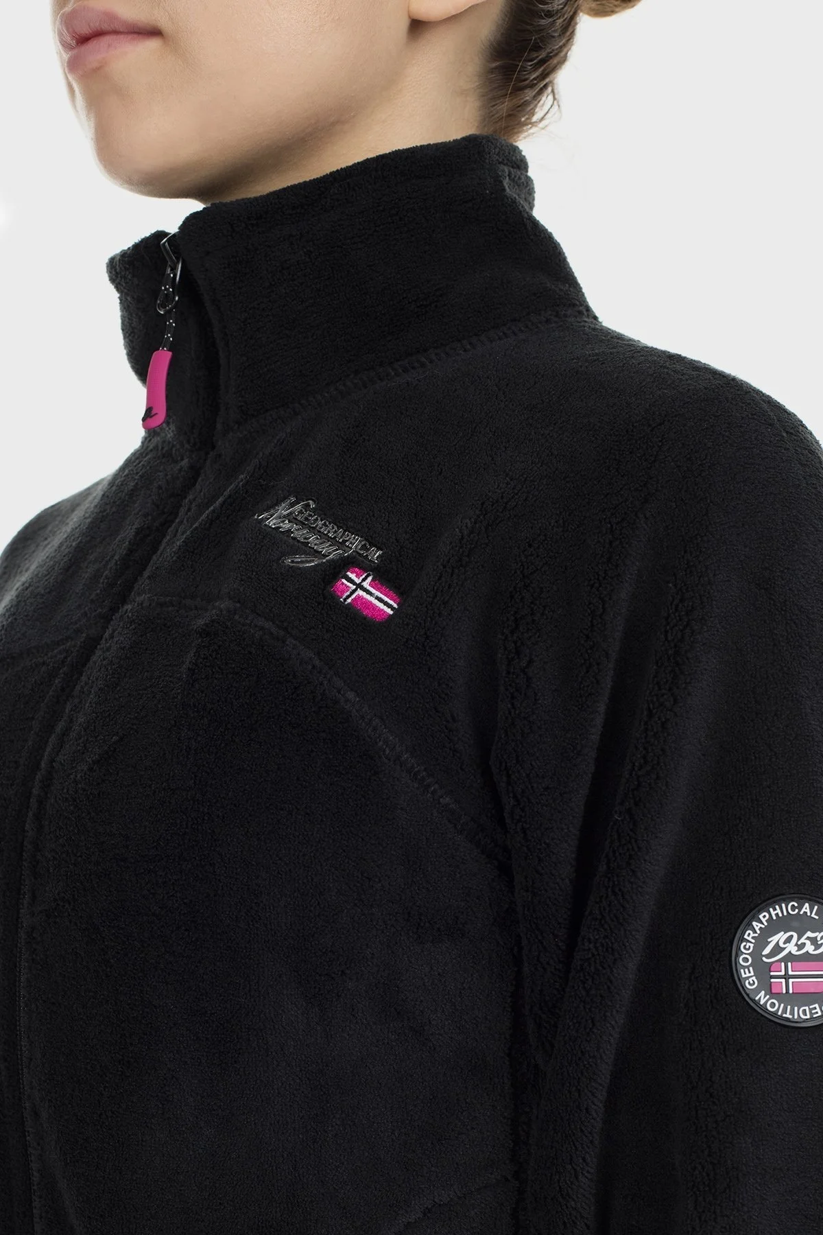 Norway Geographical Yumuşak Dokulu Soğuğa Dayanıklı Outdoor Bayan Polar UPALINEB SİYAH - 12